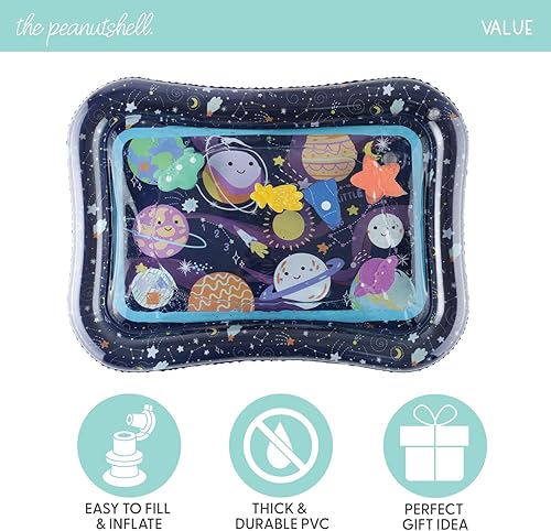 Miniatura 4 de The Peanutshell Tapete de juego de agua para bebés, niñas o niños, juguete sensorial de desarrollo de alto contraste, juegos de juguetes de suelo