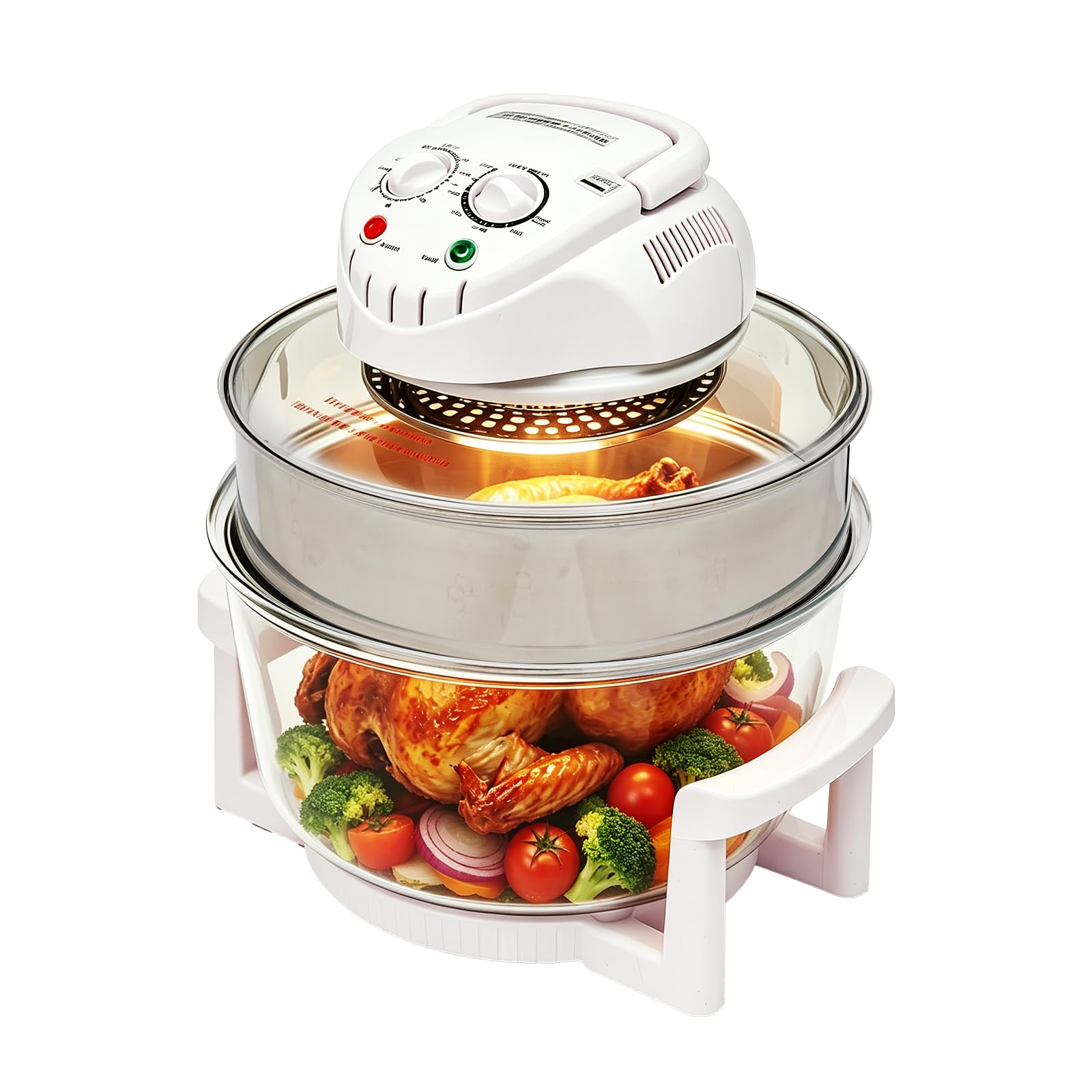 Condition photo showing Good Condition for 20l glass air fryer oven, infrared convection halogen countertop cooker, healthy cooking large capacity air fryer for french fries, chicken & chips