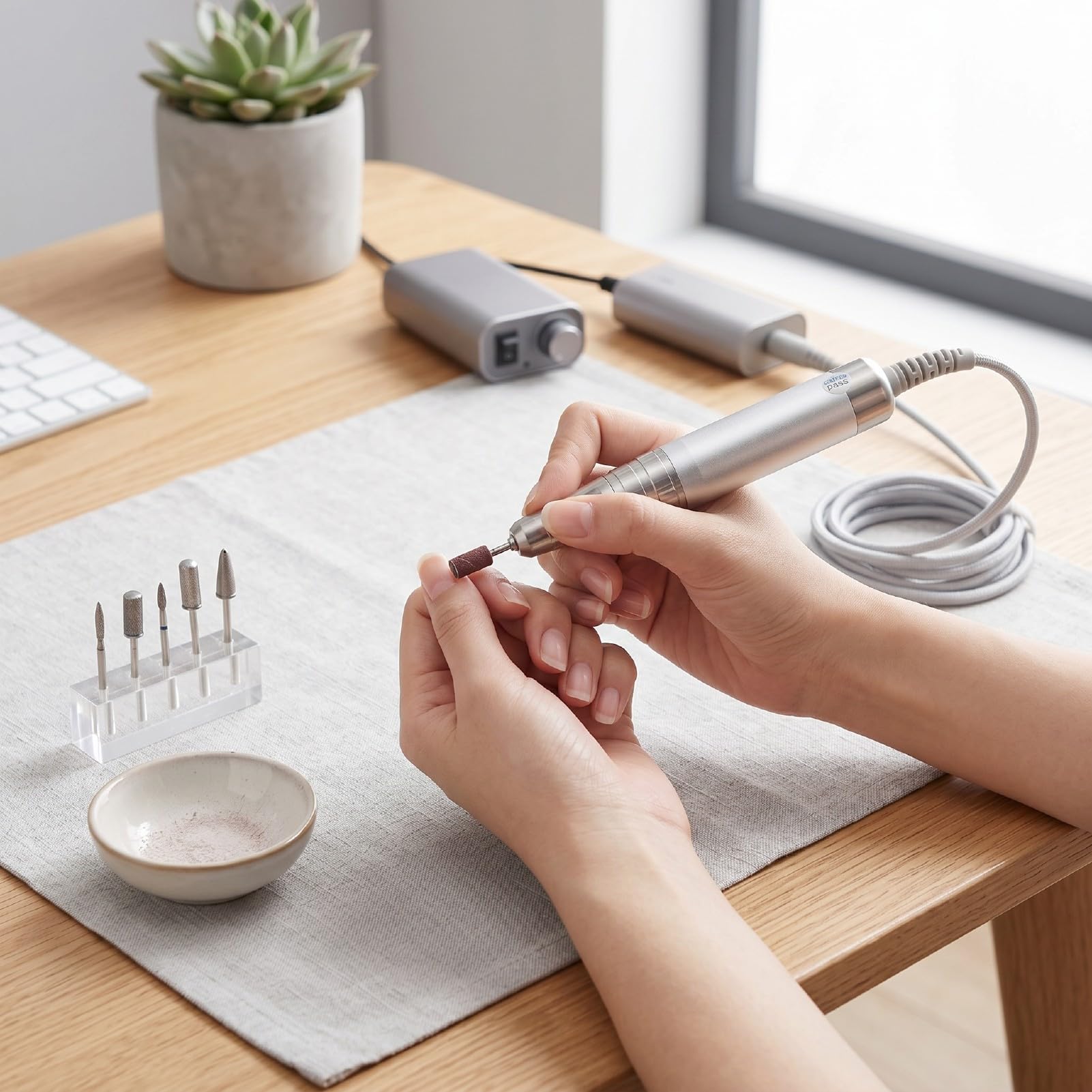 Taladro de Uñas Mano, Compatible con WS 02 y WS 05