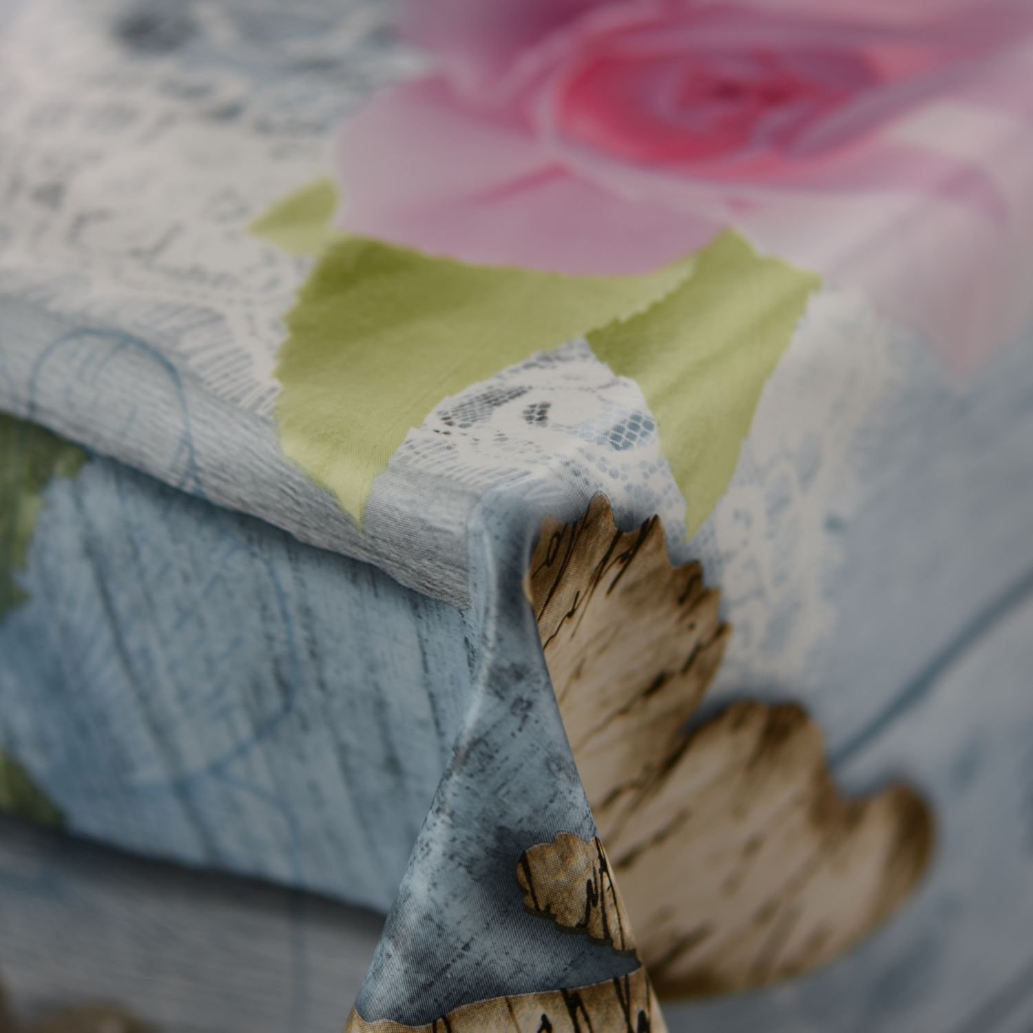Discover Lifestyle & Fashion Fabrics French Lovers Design Wipe Clean PVC Vinyl Tablecloth Cover Protector in Width 140cm – Sold by the metre