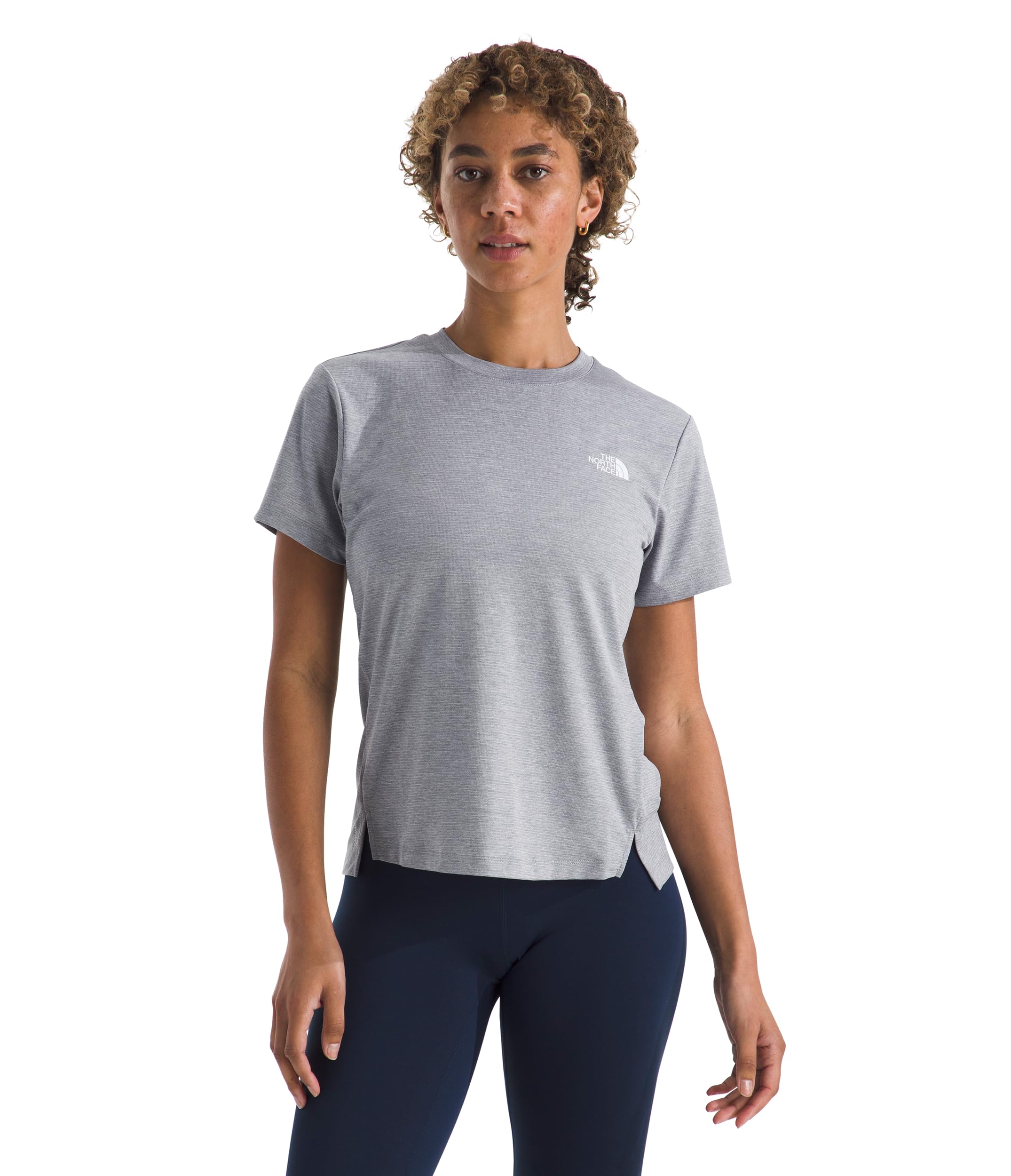 The North Face Women's Flex Short-Sleeve Tee - Moisture Wicking, Forward Set Side Seams, Split Hem