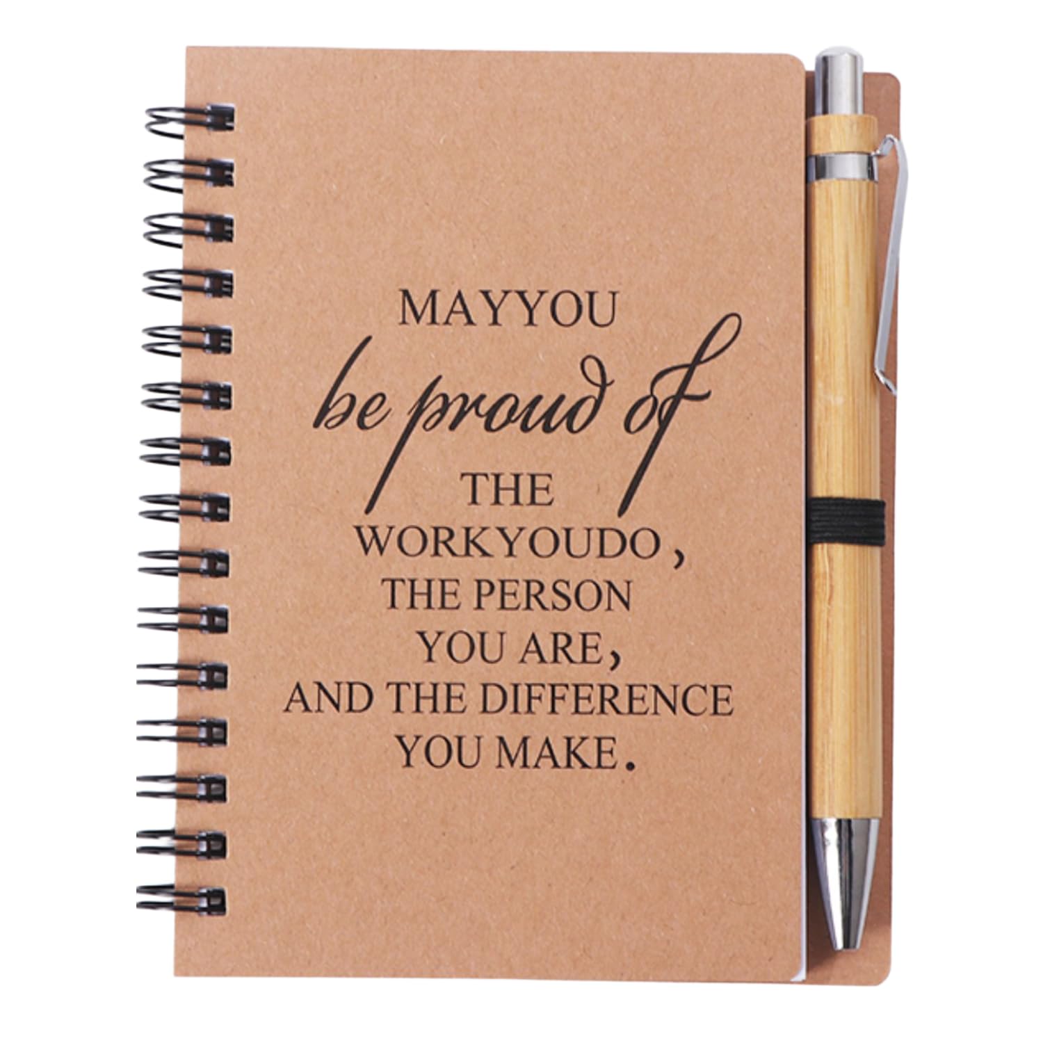 Thank You Gifts for Colleagues Women Men A6 Spiral Notepad with Ballpoint Pen Set