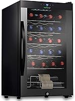 Vista 1 de Nutrichef Refrigerador de vino de 24 botellas Enfriador de vino de una sola zona Control de temperatura ajustable de 41 °F a 64 °F