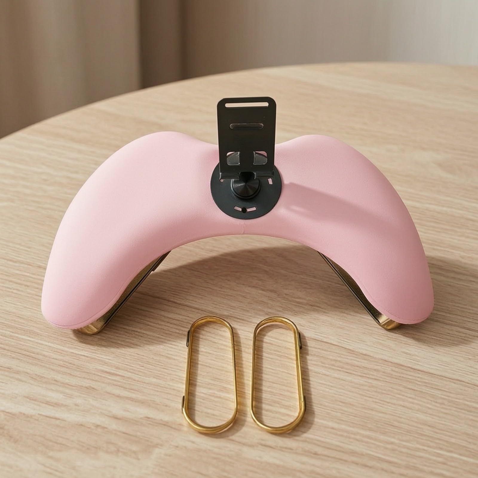 Cuscino Poggiabraccio per Unghie | Professionale, Poggiamani per Manicure, Girevole, Poggiapolsi Unghie, Centro Estetico, Casa, Onicotecniche, Nero