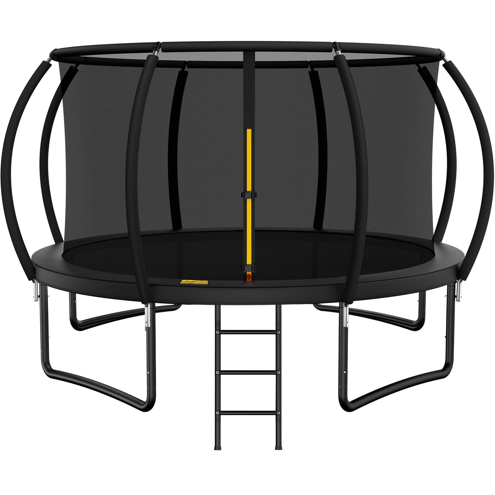 10FT 12FT 14FT 15FT 16FT Outdoor Trampoline with Enclosure Net, Heavy Duty Yard Trampolines, ASTM Approval Recreational Trampolines for Kids and Adults