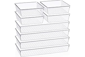 Criusia 8 Pack Drawer Snack Organizer