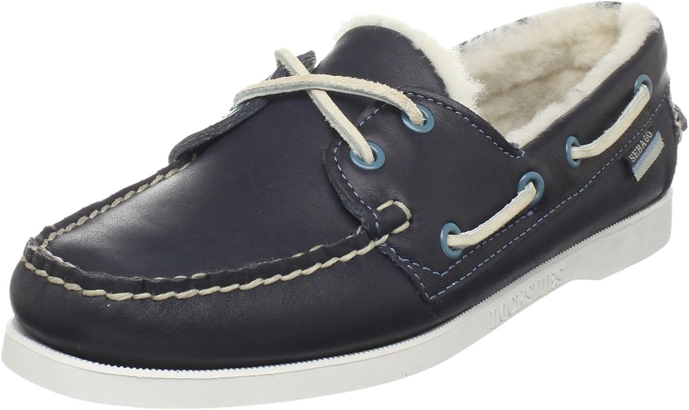 Amazon.com | Sebago Women's Cove Boat Shoe,Denim Blue,5 M US | Loafers ...