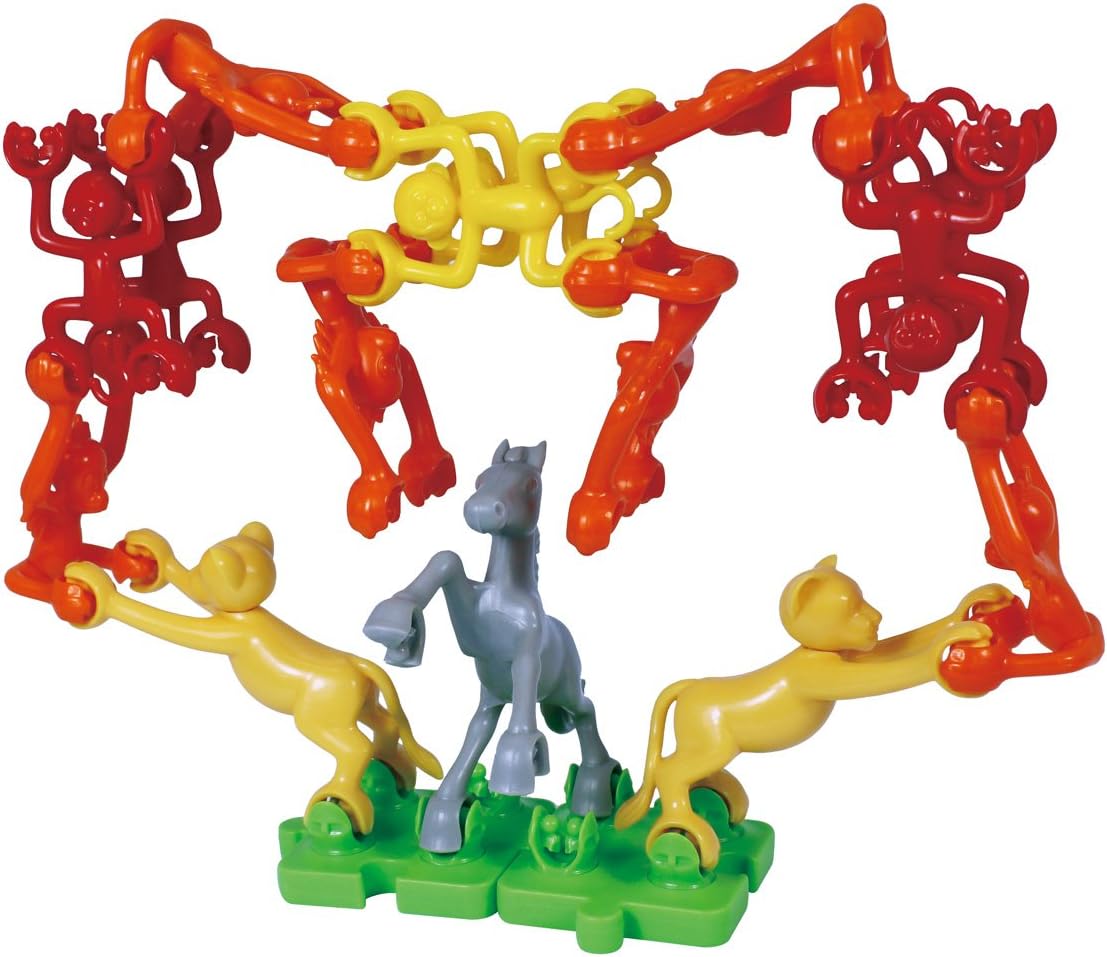 POPULAR PLAYTHINGS Linkazoo Linking Animal Set, Creative Building Toy for Kids, Stem Play, Gifts for Kids Ages 4 & Up – 83 Pieces