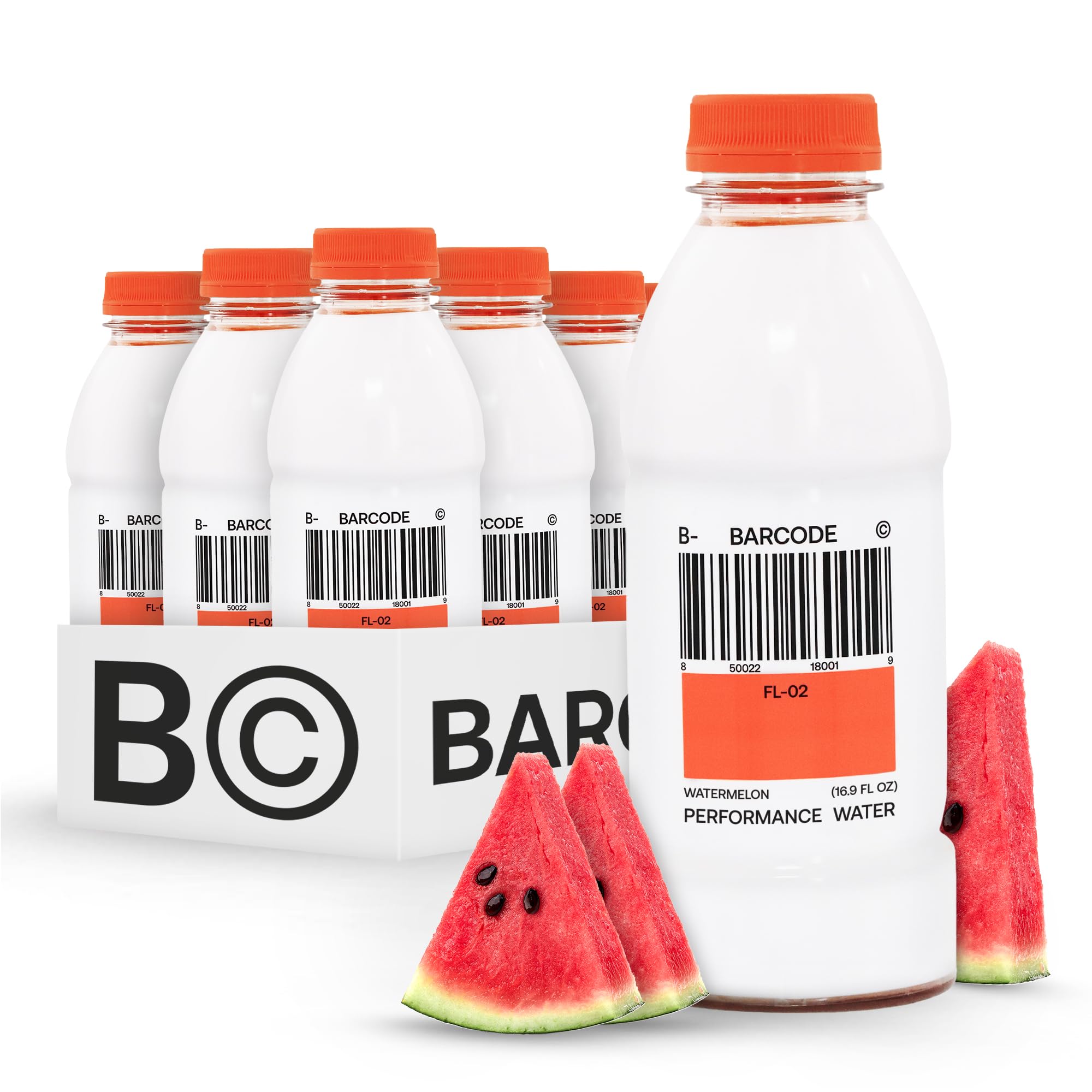 Barcode Premium Hydration Drink - No Added Sugars, Watermelon, 12 Pack - Plant-Based Beverage - Adaptogen Drink for Immunity & Performance - Ashwagandha & Magnesium