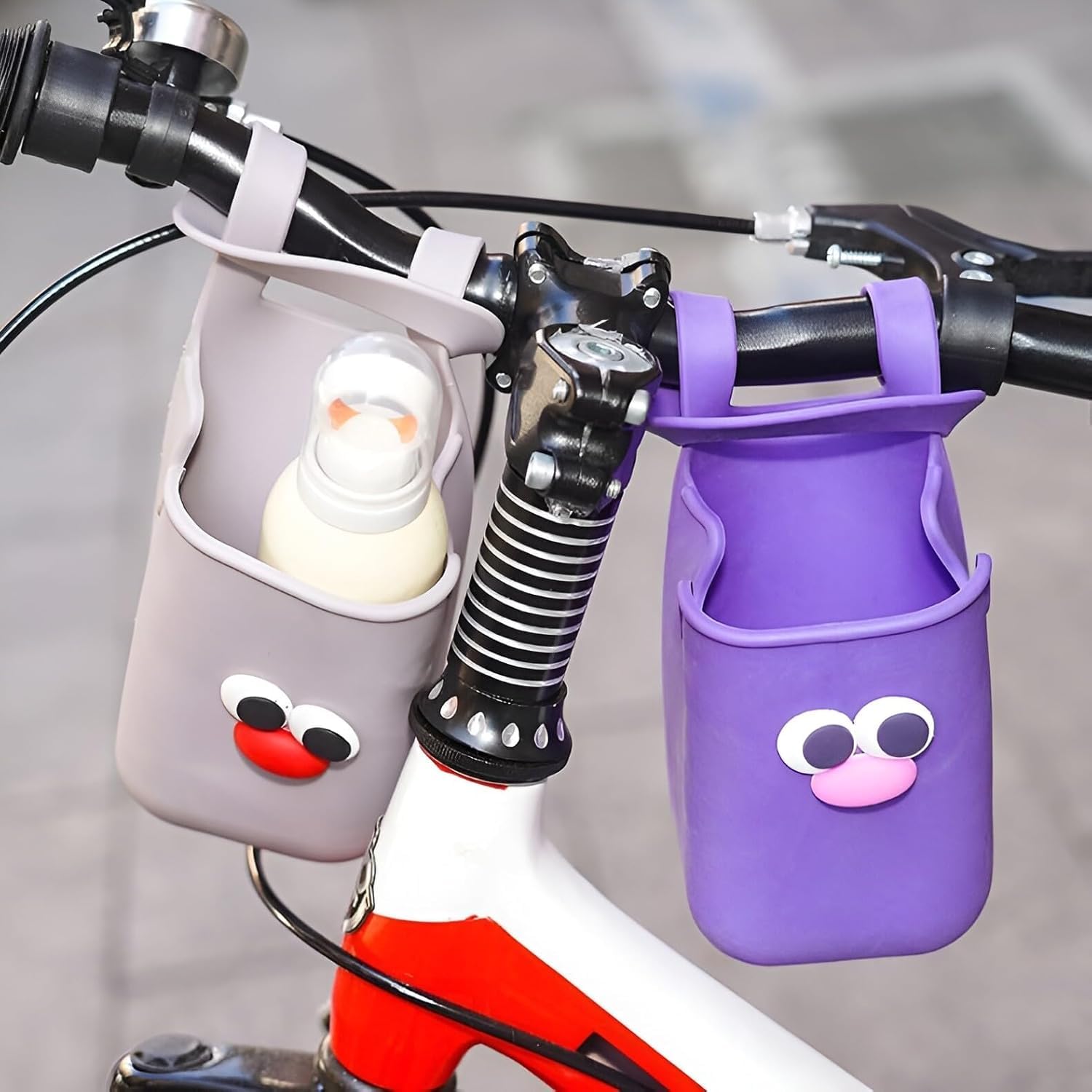 Multifunctional Silicone Cup Holder for Baby Carriage & Stroller | Portable Bottle Holder for Bicycle, Wheelchair, Pool Armrest | Flexible Drink Holder (Pack of 1)-image-35