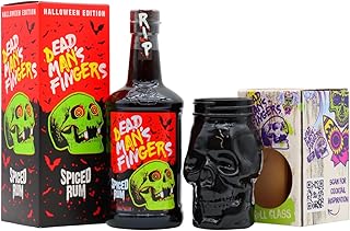 Dead Mans Fingers Halloween 2025 Edition Spiced Rum 70cl 375 ABV Includes Black Skull Glass