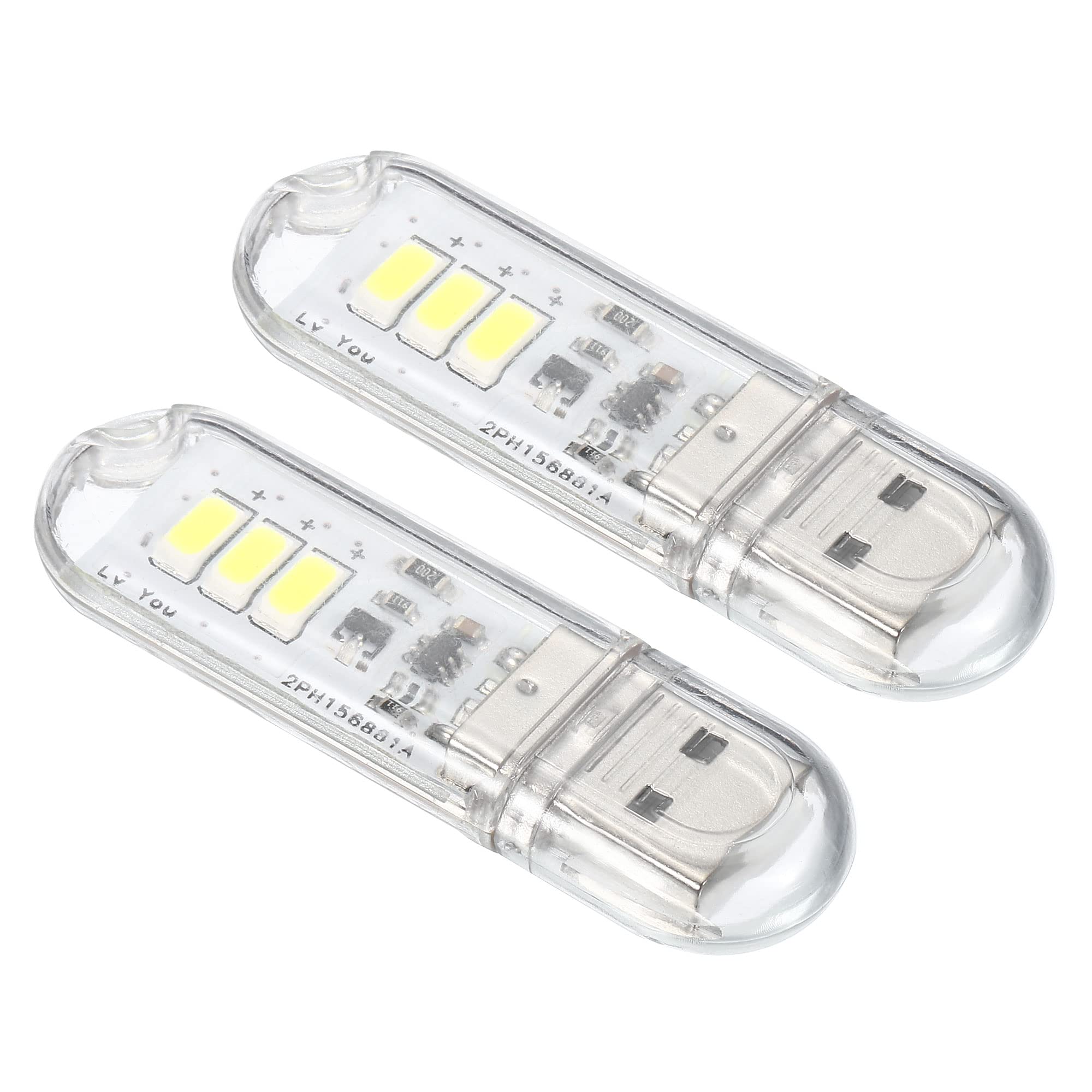 Amazon.com: PATIKIL 6000-6500K Mini USB LED Light, 2 Pack 0.5W Portable ...