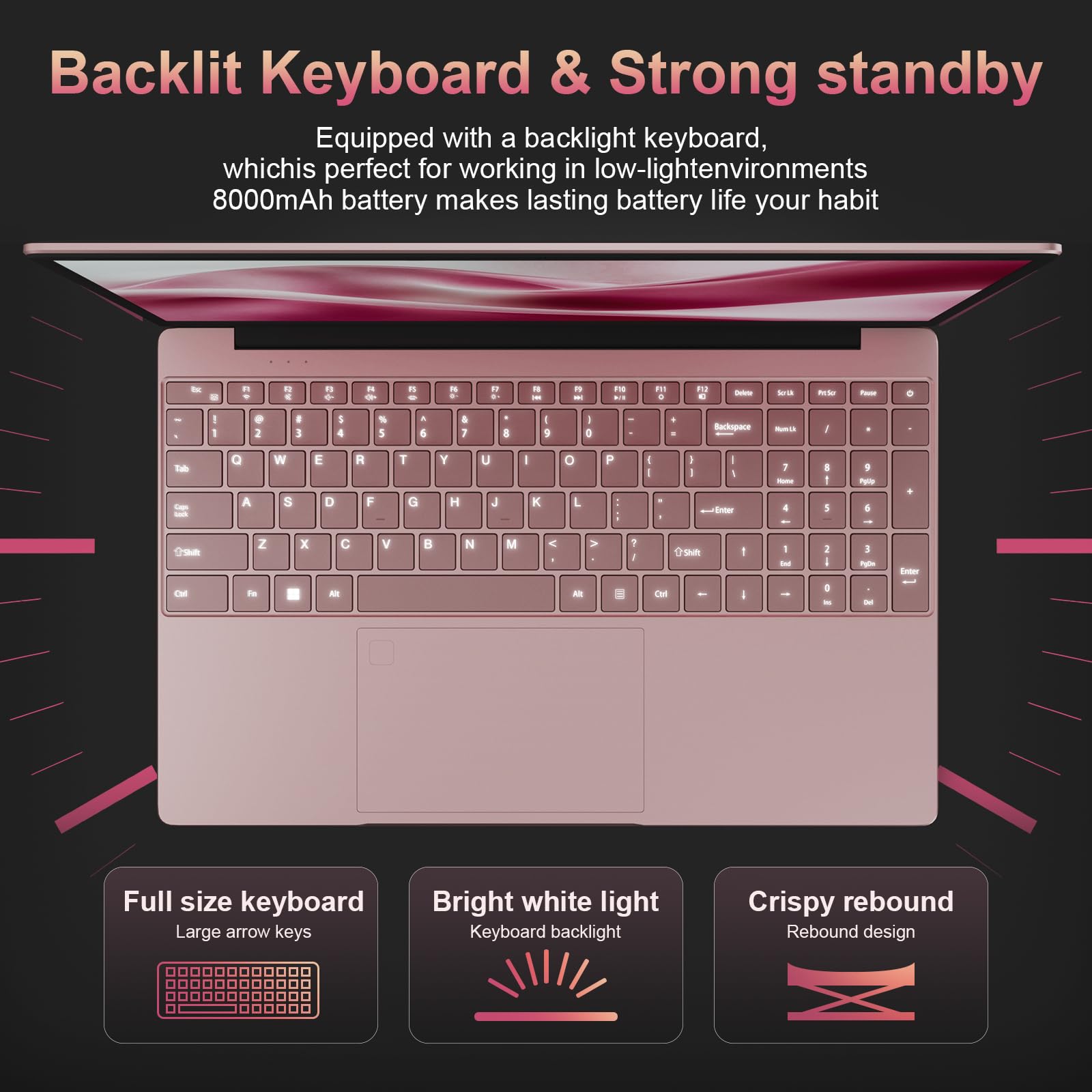 CYCLUS 15.6 Pouces IPS Ordinateur Portable Laptop N95 Processor (4C/4T, Boost 3,4 GHz), XE-LP Graphics, 16GB RAM 512 GB de SSD, Webcam, Comprend Un Cache Clavier AZERTY