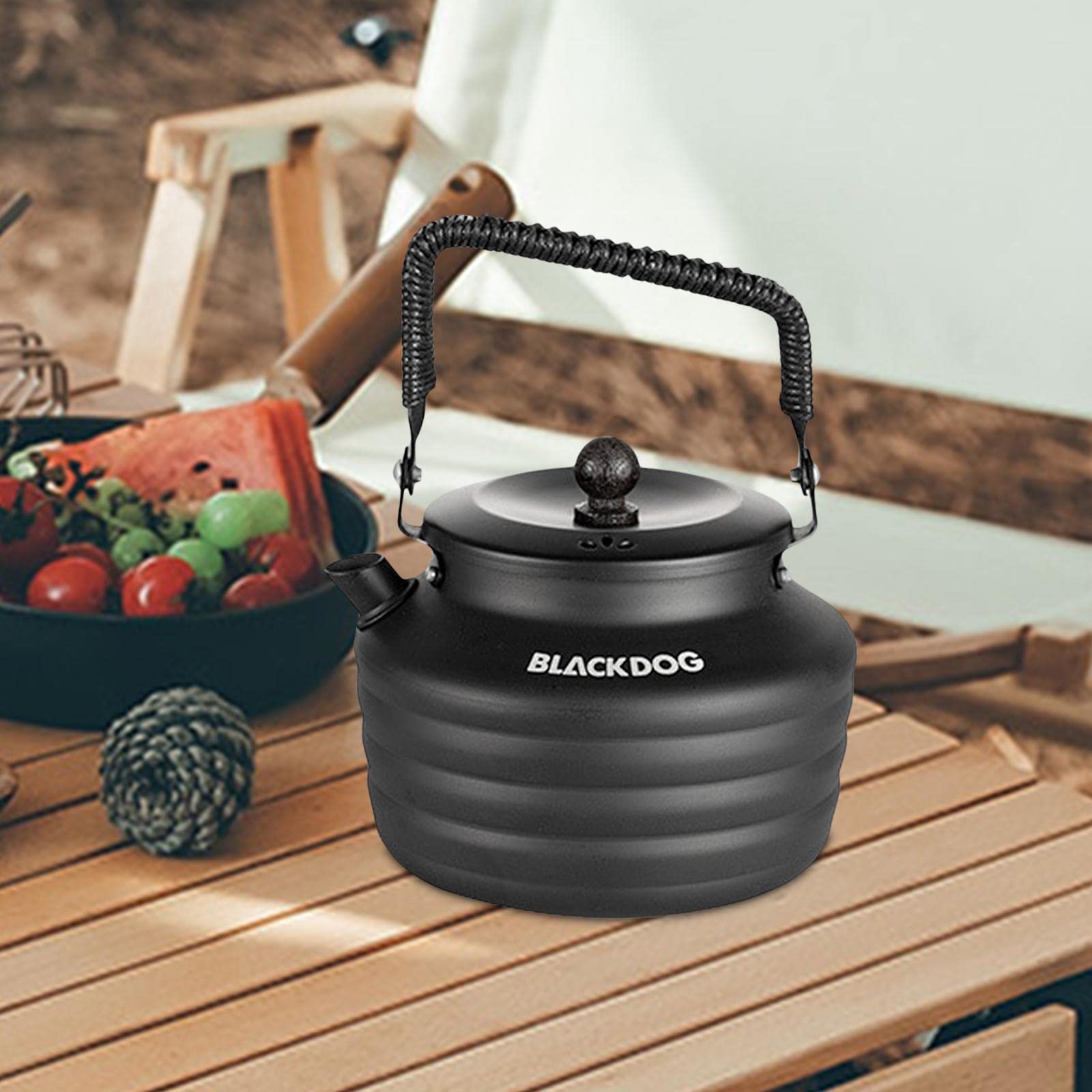 Bollitore Da Campeggio AYMQC 0.8L In Alluminio Leggero - Teiera Portatile Per Escursionismo E Picnic Con Borsa Trasporto - Foto 11