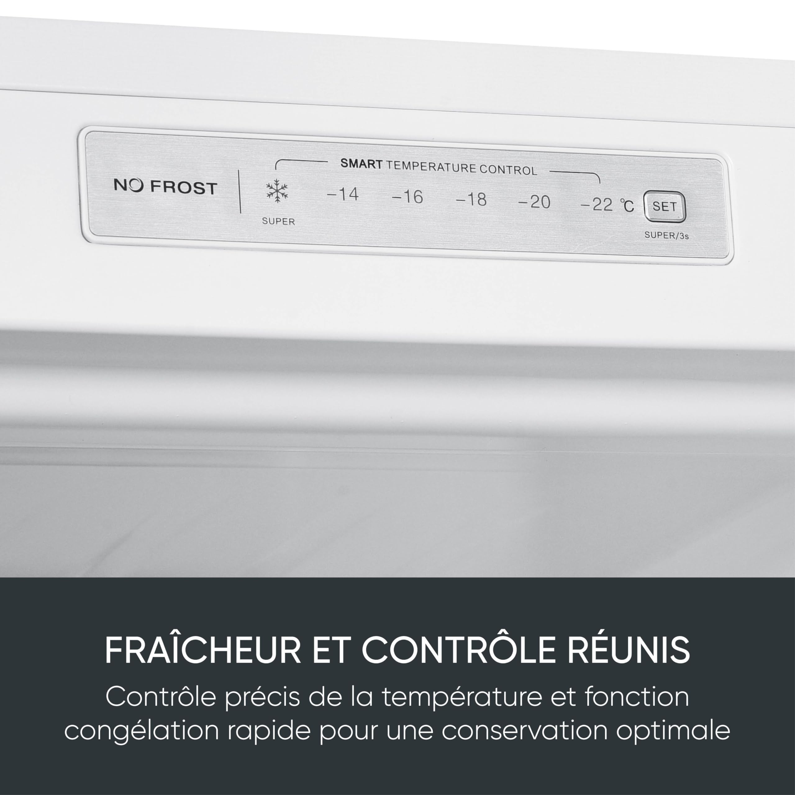 Severin GS 8868 Congélateur No Frost, 161L, Classe C, 143x54x60cm, Blanc