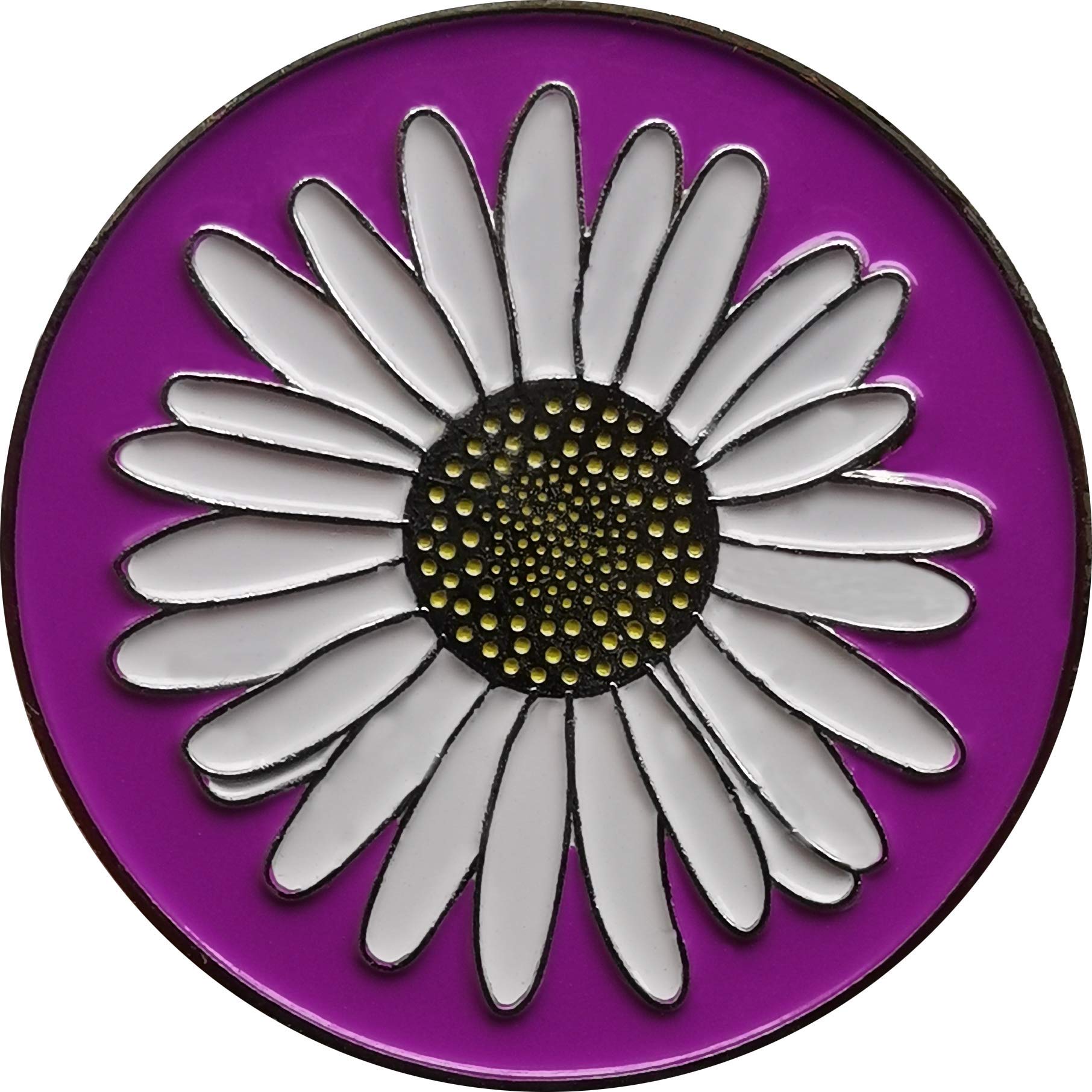 Daisy Golf Ball Marker and Matching Hat Clip
