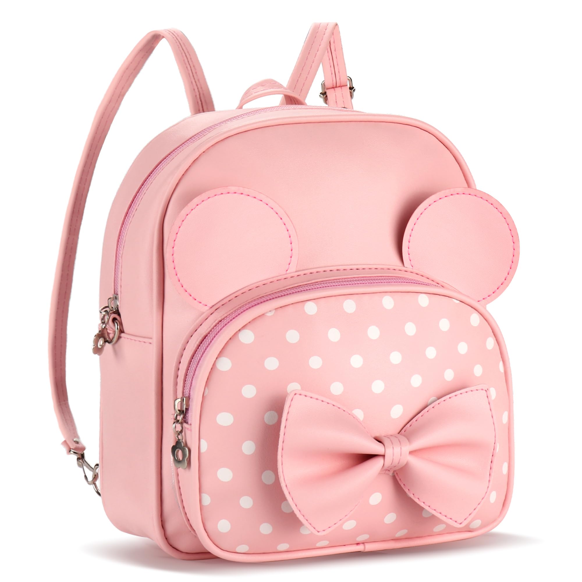Coziyeemini Backpack For Girls Women Cute Bowknot Polka Dot Small