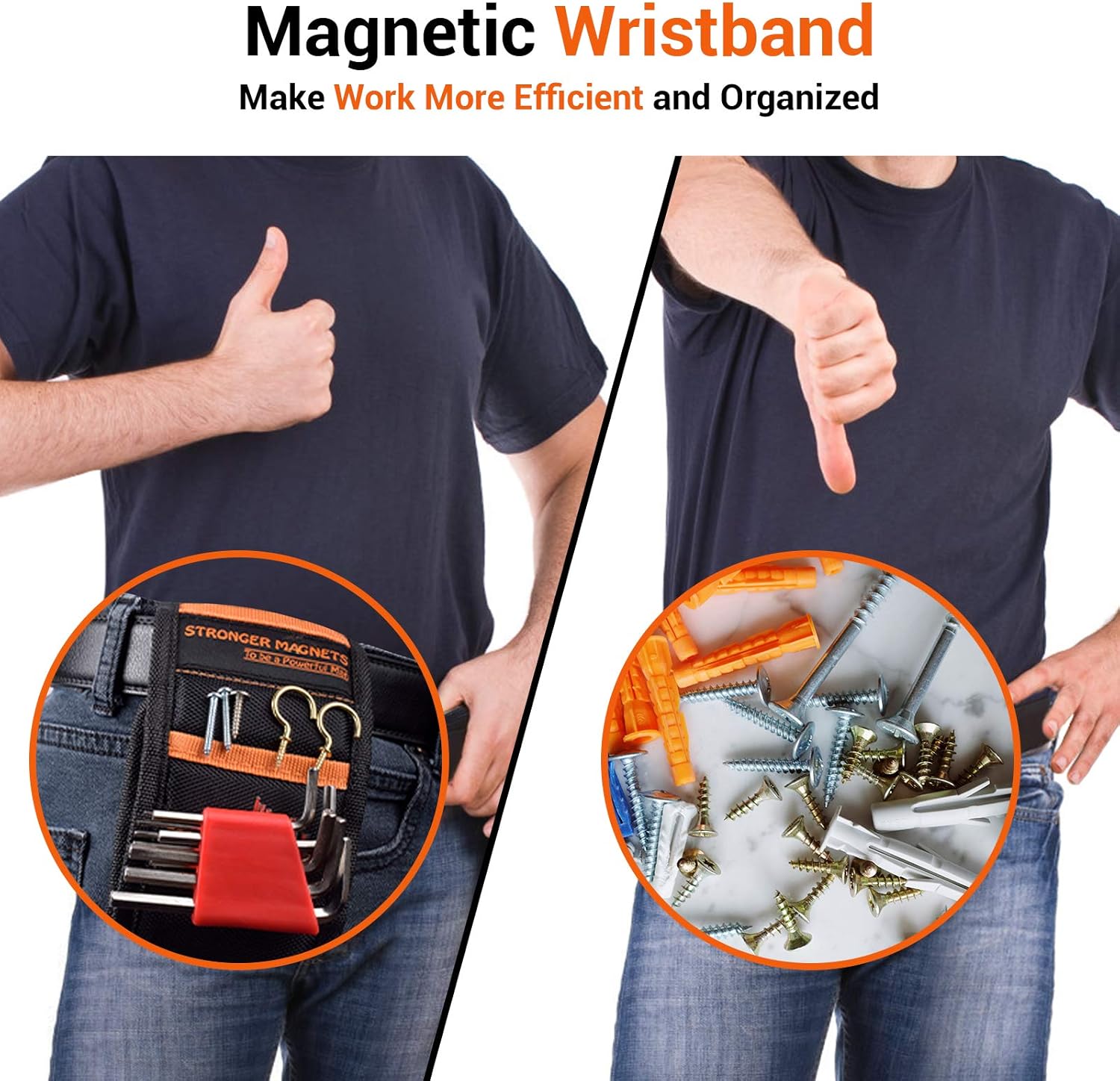 Gifts for Men Dad Magnetic Wristband - Cool Tools Gadgets for Men Personalised Gifts Xmas Christmas Stocking Fillers Birthday Presents, Wrist Band Accessories Organiser Belt Holder Nails Bolts Screws 4 71sNaE1F5rL. AC SL1500