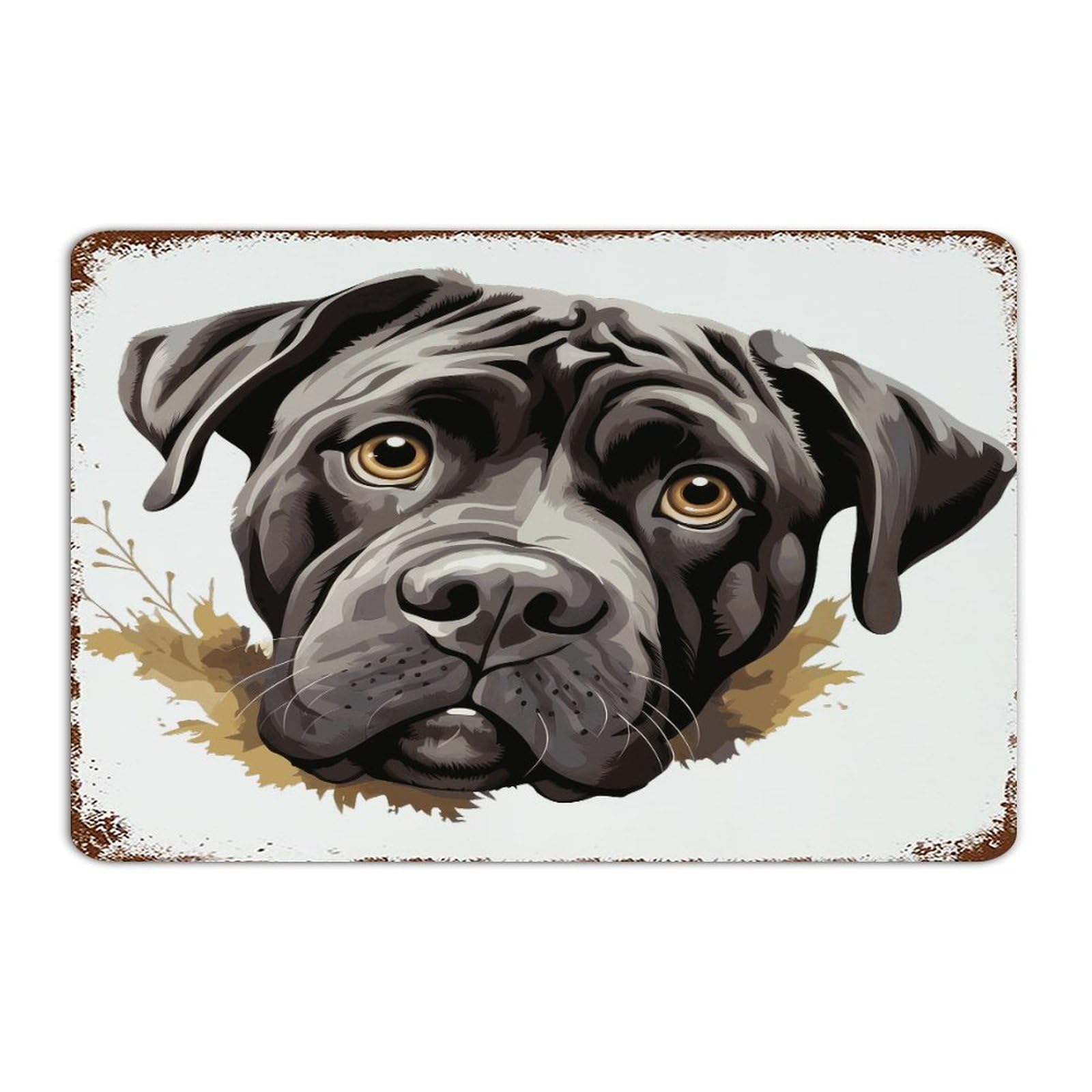 Panneau aluminium Cane Corso étanche et résistant aux UV pour clôture extérieure