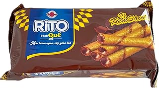 HáiChâu Bánh quế chocolate RITO クレープスティックチョコ 128g ベトナムのお菓子