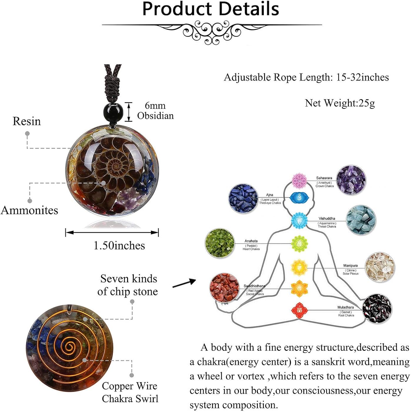 Buy PESOENTH 7 Chakra Healing Crystal 