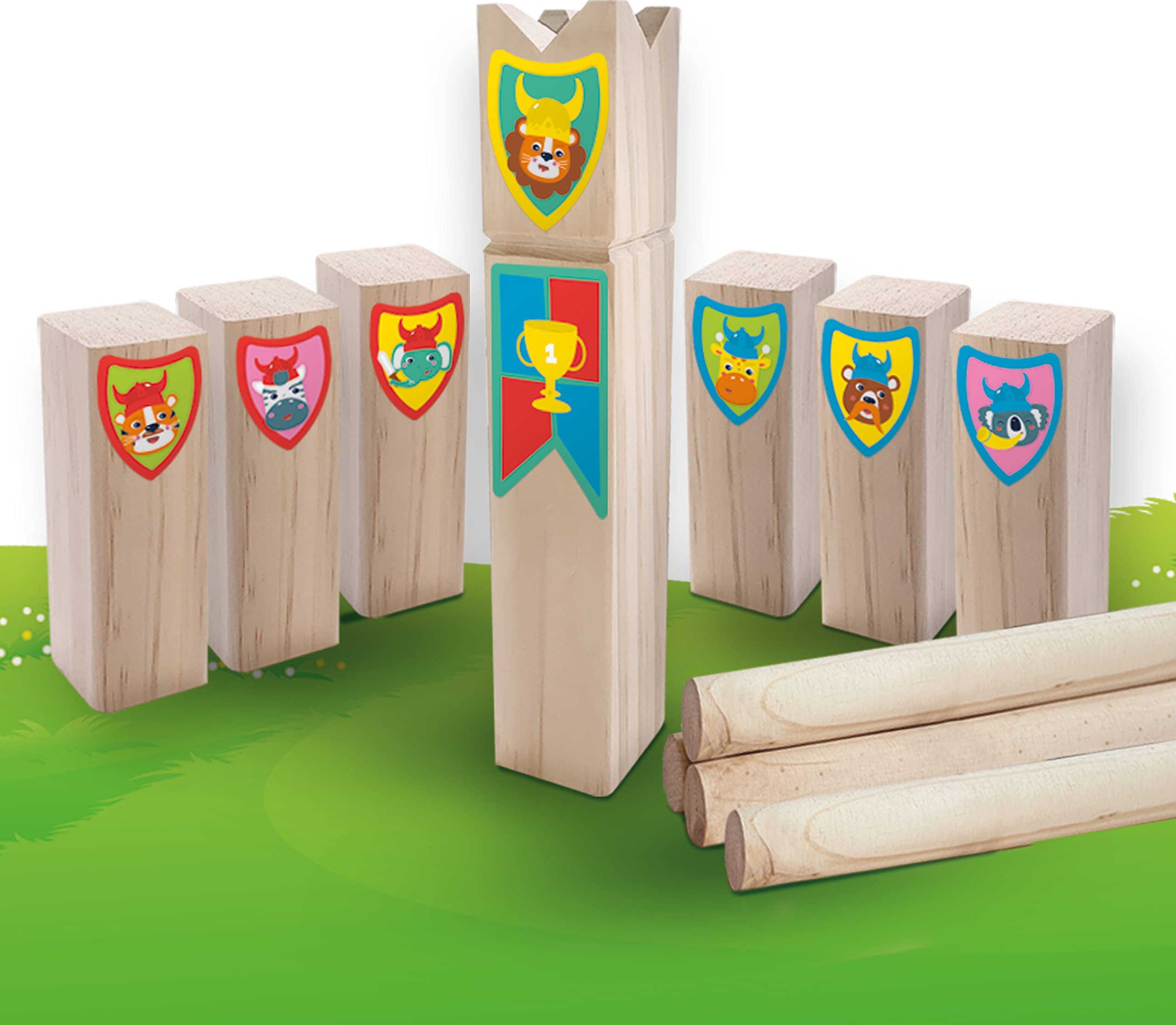 SES Creative Kubb Junior, Diverse Farben, Large