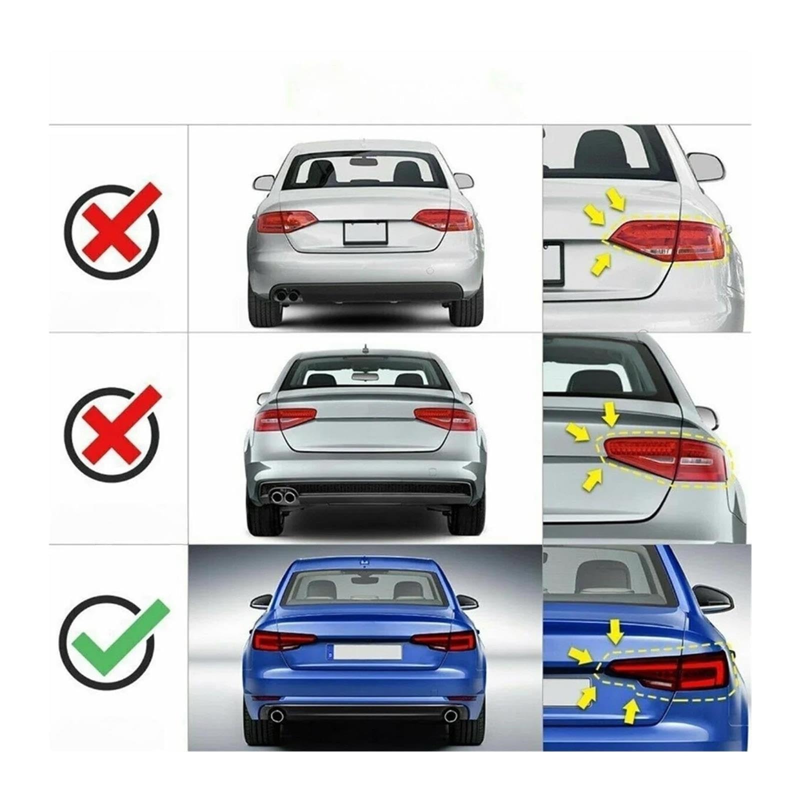 V styl tylny zderzak tylny skrzydło bagażnika kompatybilny dla Audi S4 A4 B9 Sedan 2017 2018 2019 2020 2021 czarny błyszczący spojler dachowy wargi Magickit(Carbon Fiber Look)