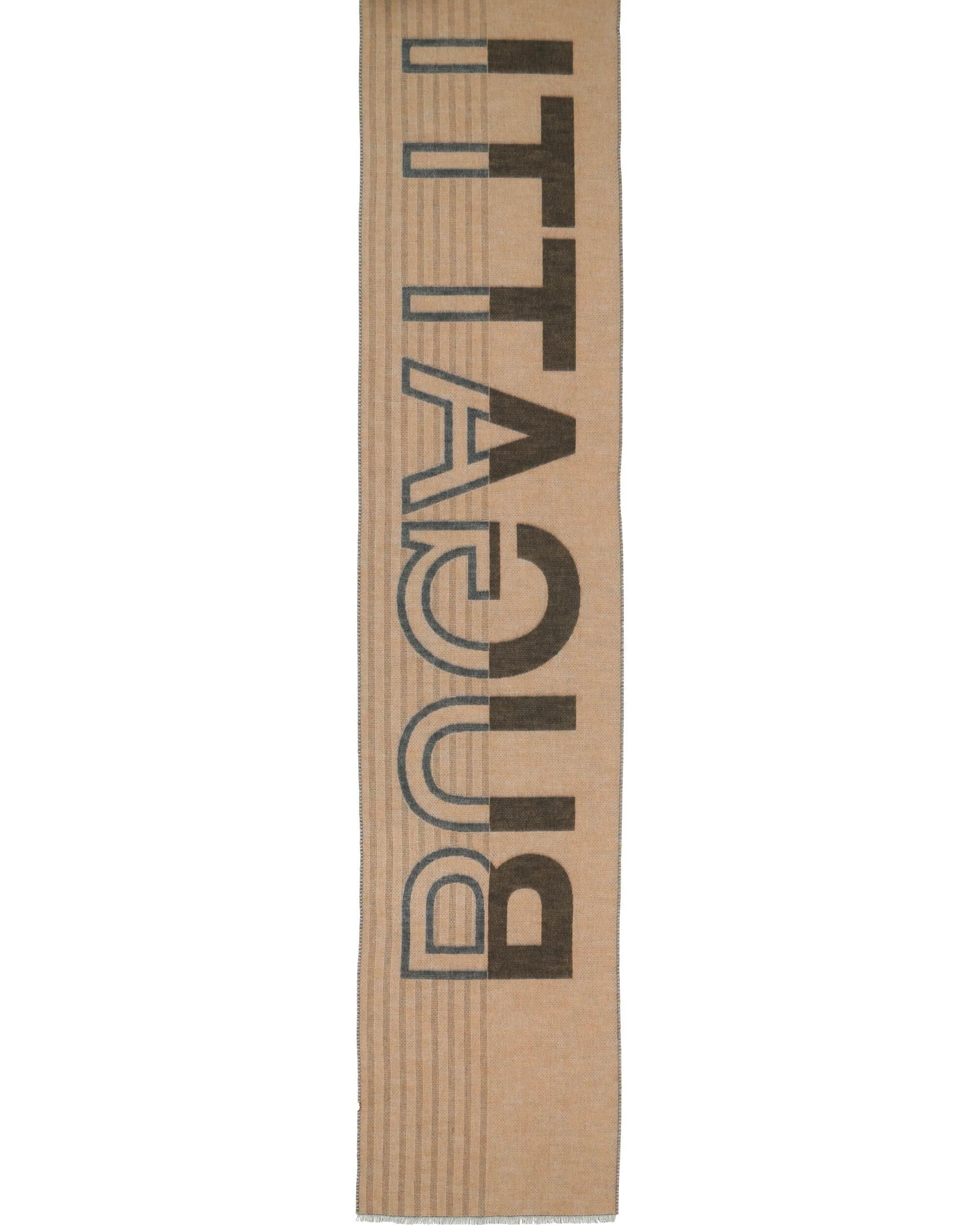 bugatti sciarpa da uomo con scritta - 35 x 200 cm - morbida sciarpa invernale per le giornate fredde