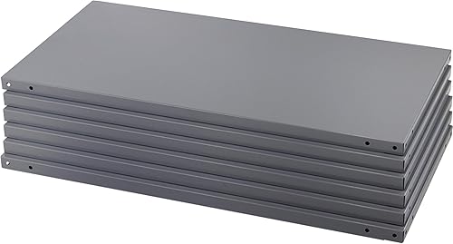 Safco Productos 6252 Estantería industrial 91.44cmde ancho x 45.72cmde profundidad repisas, (cantidad 6) para estantería industrial marco de poste