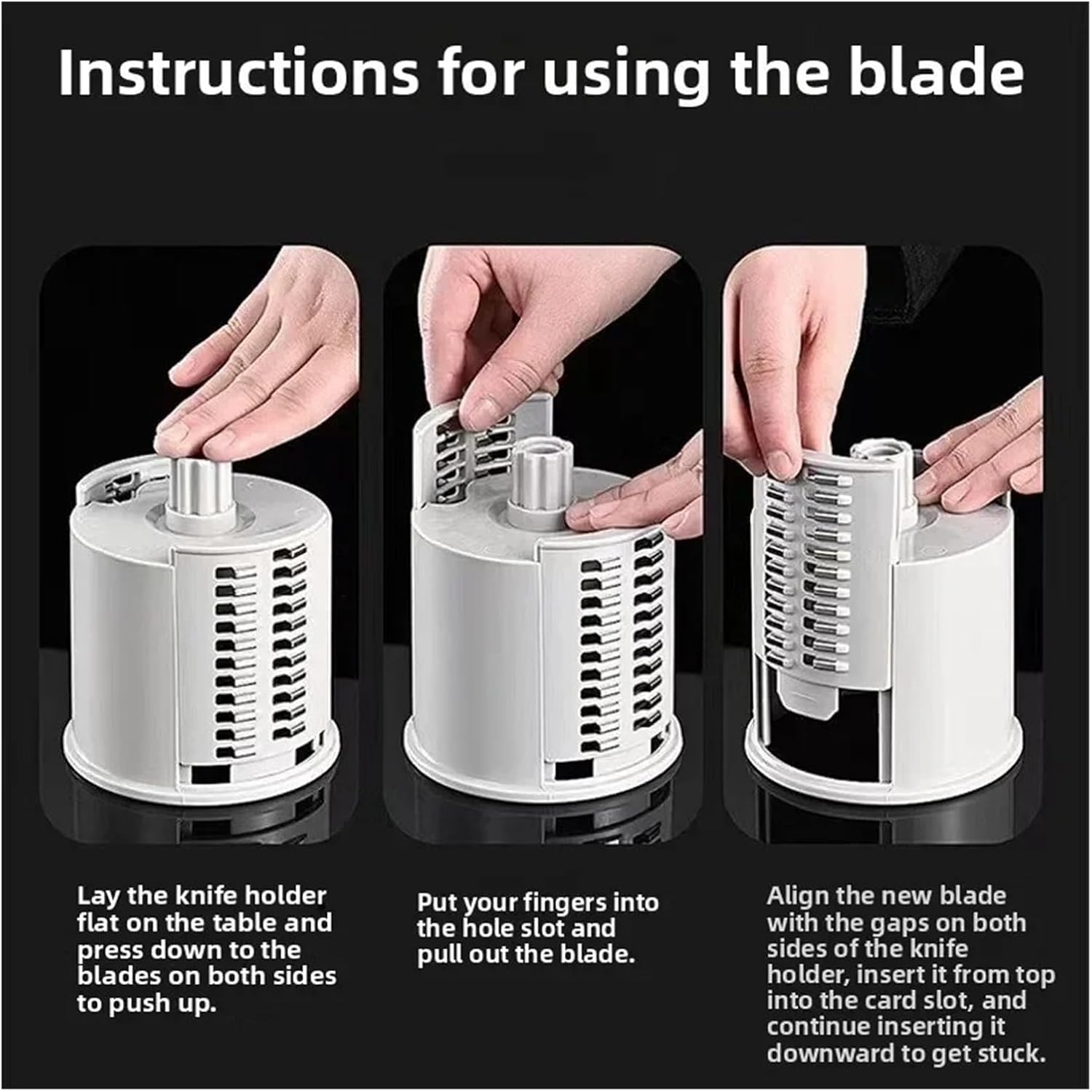 1pc Multi purpose hand cranked vegetable slicer,with 6 stainless steel blade,one click disassembly,used for cheese,potato,onion