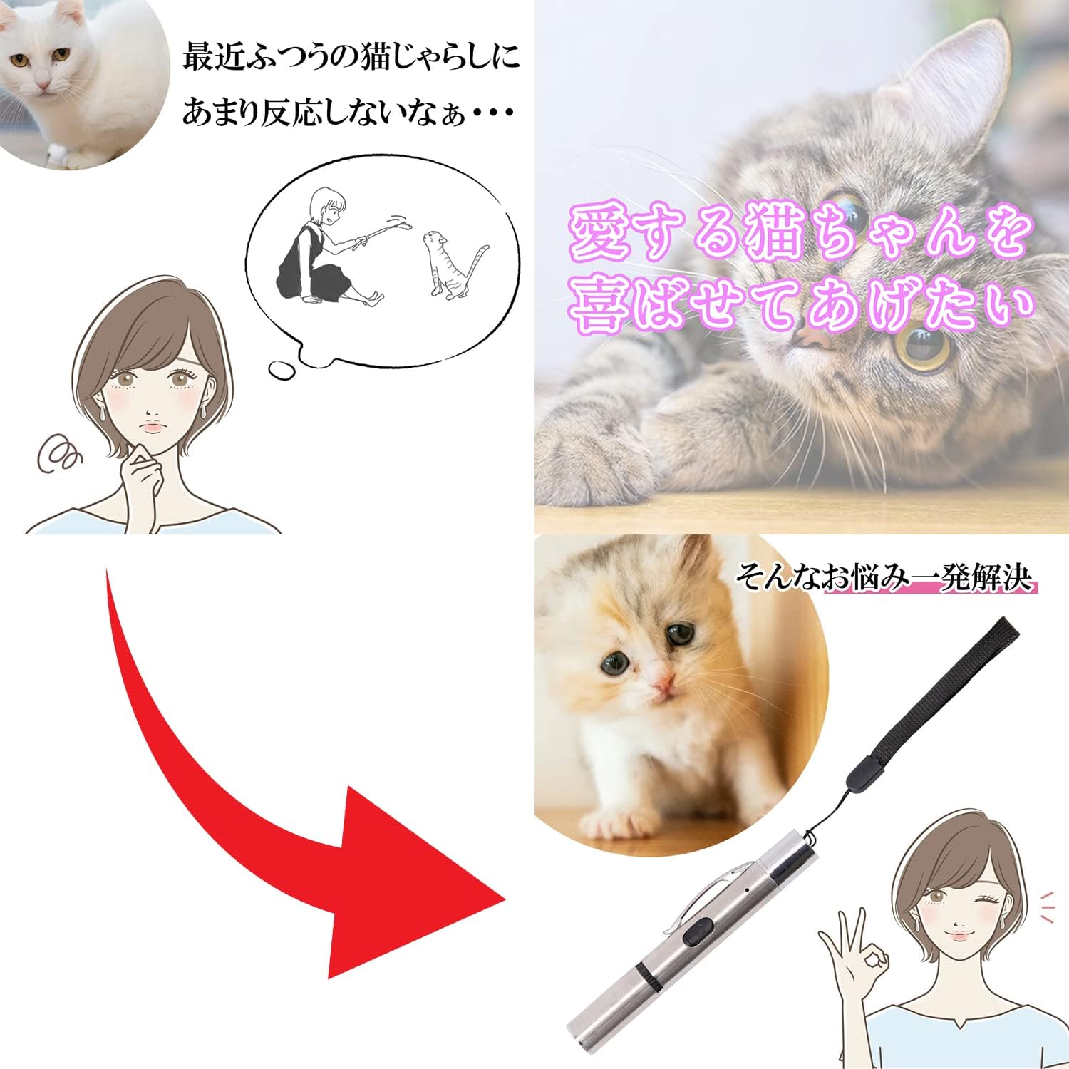 267円 引き出物 ネコの日 じゃらしペン グレー猫