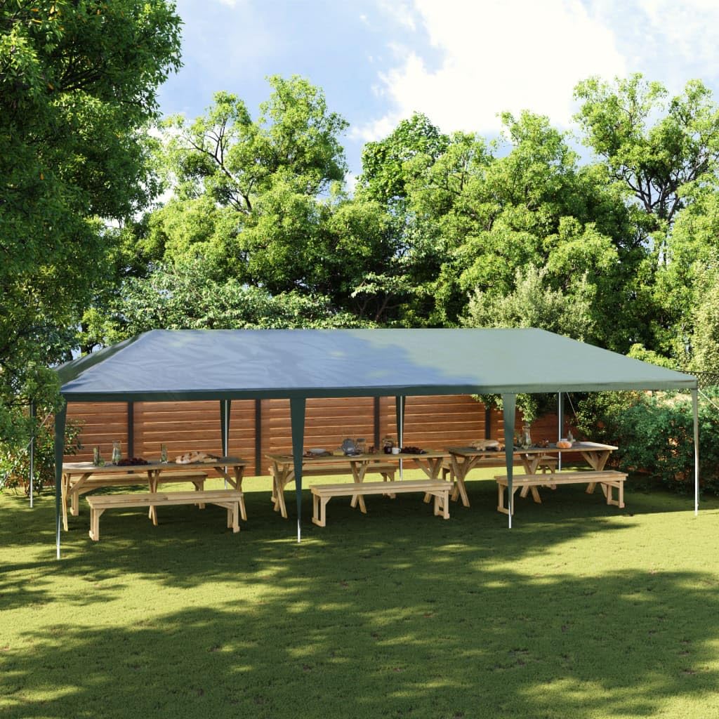 Carpa plegable de jardín 4x9 m para proteger invitados del sol y lluvia en eventos