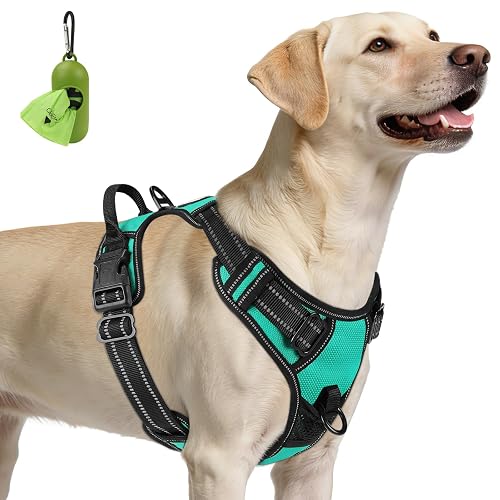 Joytale Arnes Perro Grande,Chaleco Reflectante Suave Transpirable para Perro,Arnés con Doble Anilla,Arnés…