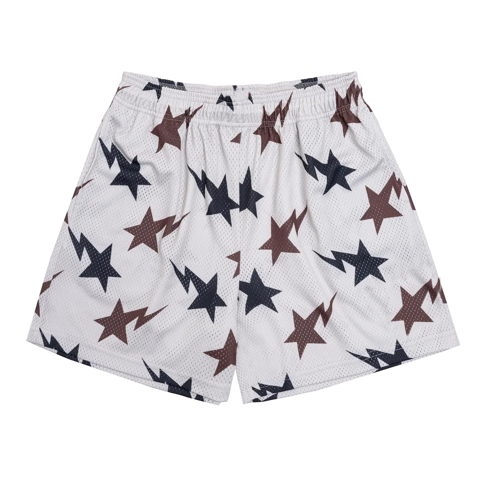 BOOMLEMON Mens Mesh Graphic Print Shorts Casual Workout Cool Shorts Gym Basketball Running Short Pants