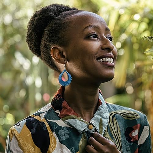 Miniatura 6 de SUPERDANT Troqueles de corte de cuero con borlas, 2 formas, aretes de cuero, troquelados con flecos, troquelados de madera, aretes colgantes,