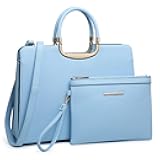 Womens Handbag Top Handle Shoulder Bag Tote Satchel Purse Work Bag with Matching Wallet