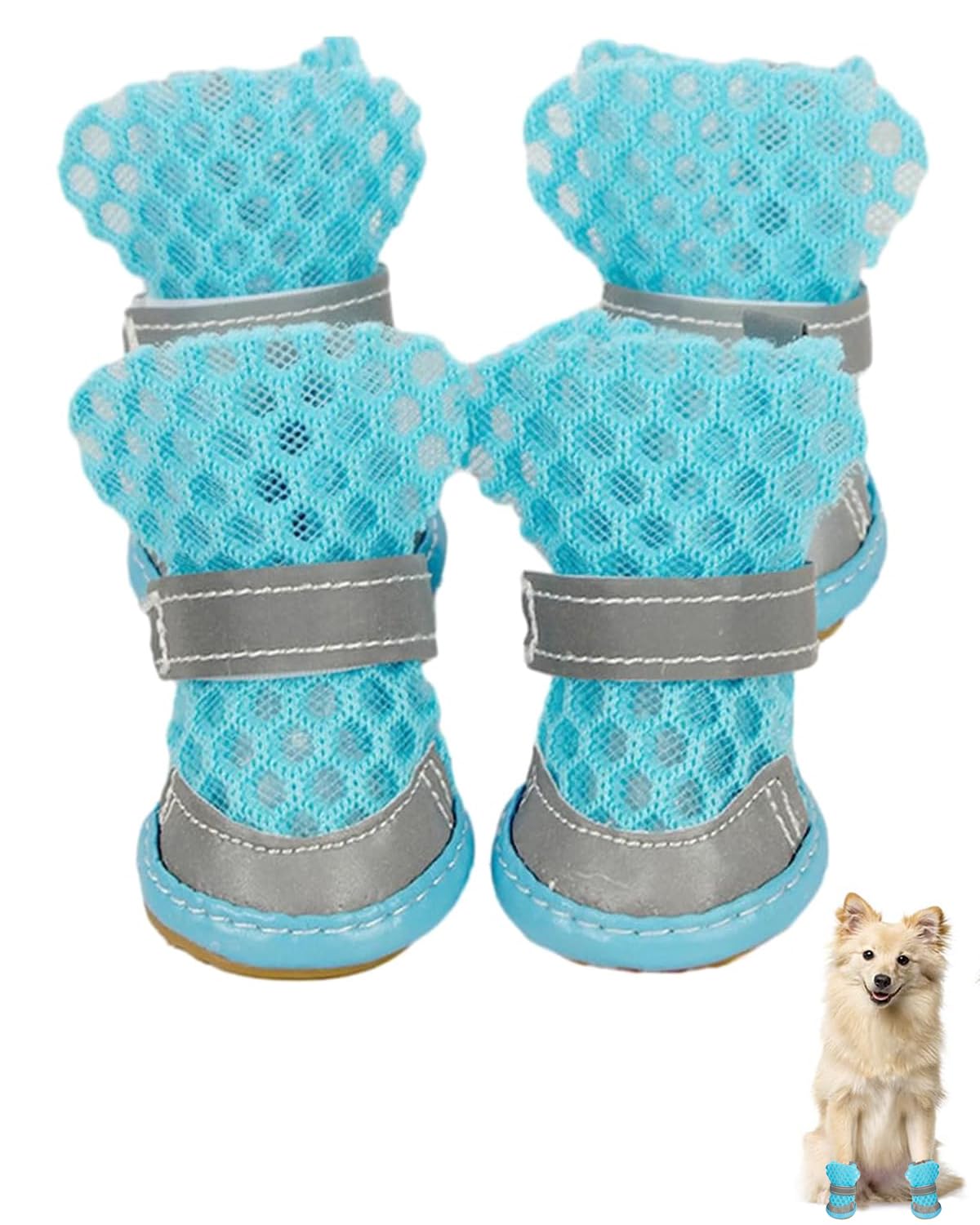 4 PCS Dog Shoes, Shoes for Dogs, Dogs Shoes, Dog Boots for Hot Pavement, Anti-Slip Shoes, with Adjustable Drawstring for Welsh Corgi, French Bulldog etc, Not Suitable for Large Dogs (5.6 * 4.0CM) (B0DCZMKVYJ) Amazon Price History, Amazon Price Tracker