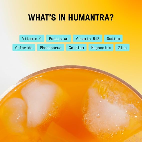 Humantra Electrolytes Powder Hydration Sachets - Mango, 20ct