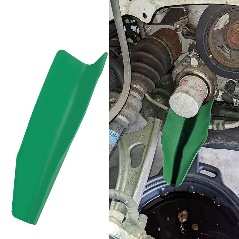 Funil flexível para troca e drenagem de óleo QZTYTY reutilizável verde