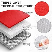 Vista 6 de CIVJET - Bolsa de entrega de alimentos con aislamiento con 4 portavasos, bolsas de comestibles aisladas extra grandes para mantener los alimentos