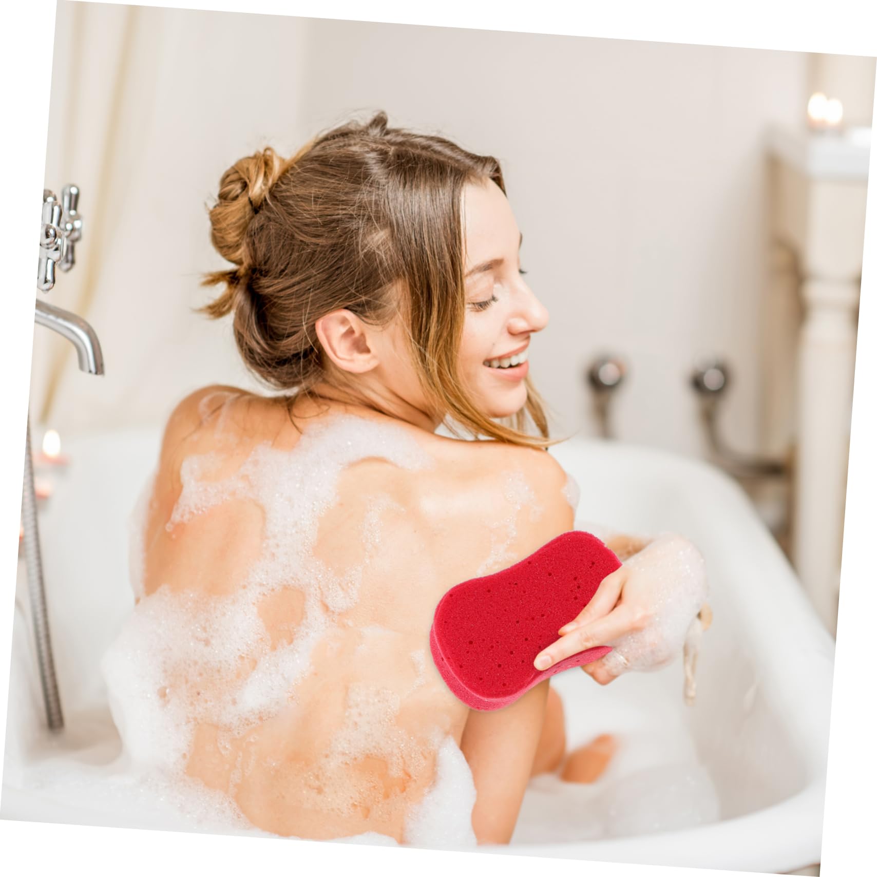 Healeved 20piezas Esponjas De Baño Suaves y Duraderas De Esponjas De Limpieza Corporal Para Mezclados Experiencia De Baño Confortable y Exfoliante
