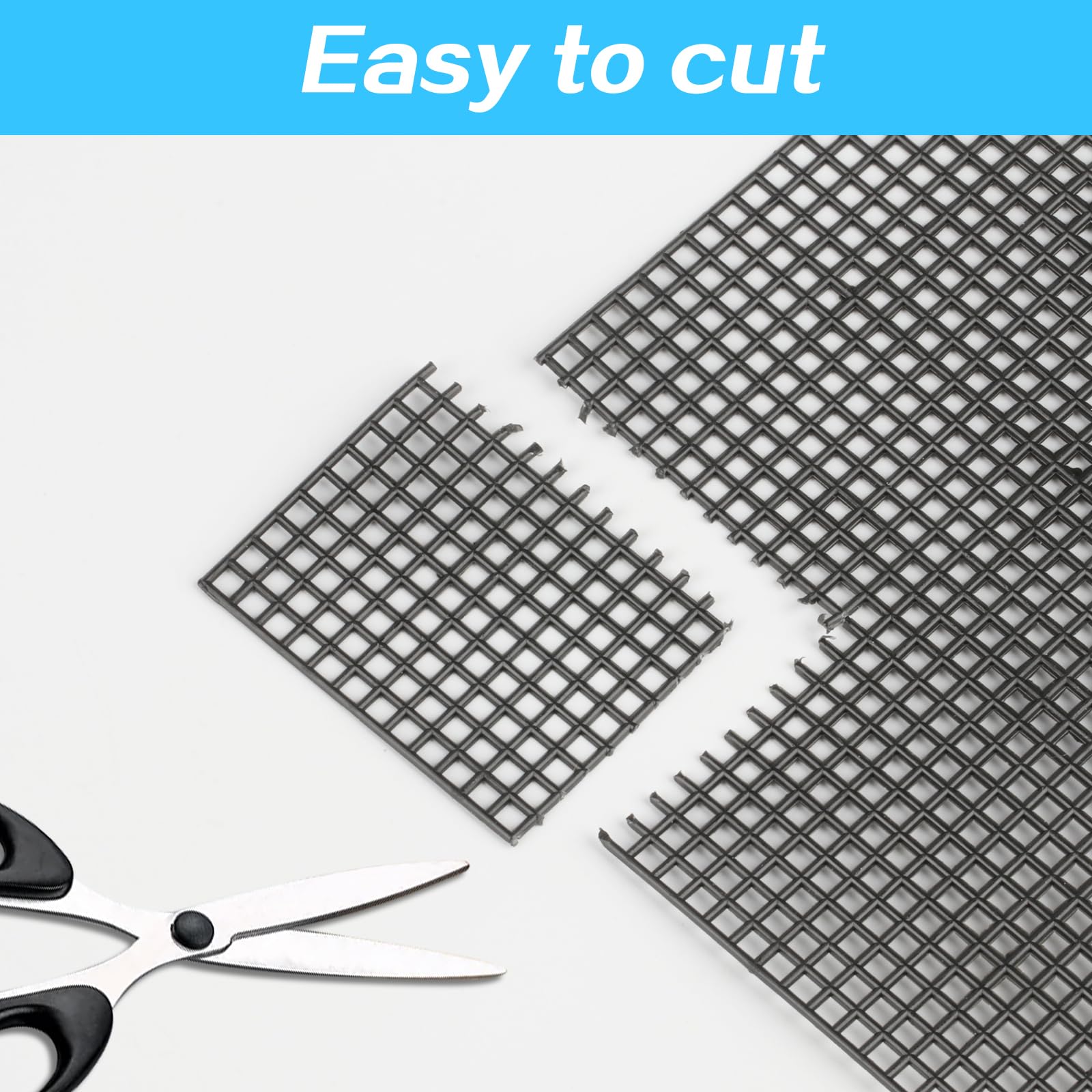 Socpuro 16 PCS Plastic Canvas Sheets, 4 Size Clear Plastic Mesh Canvas Sheets, Square/Round Holes Plastic Blank Canvas Sheets For Embroidery DIY Crafting, Knit Crochet Projects, Make Dividers