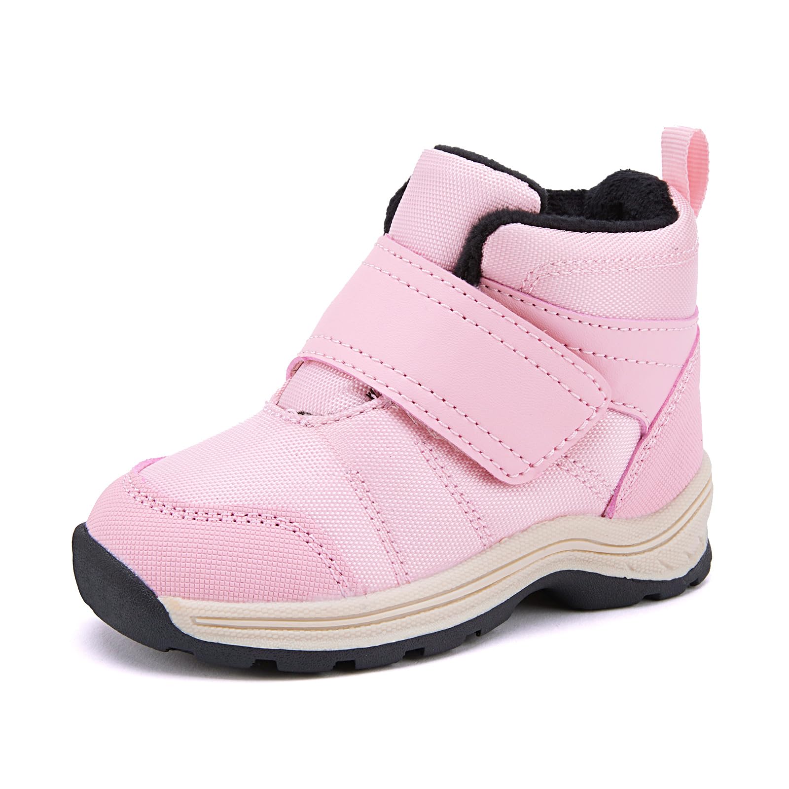 BMCiTYBM Toddler Winter Hikking Boots Boys Girls Waterproof Snow Shoes Nonslip Lightweight High Top Outdoor Sneakers for Cold Weather