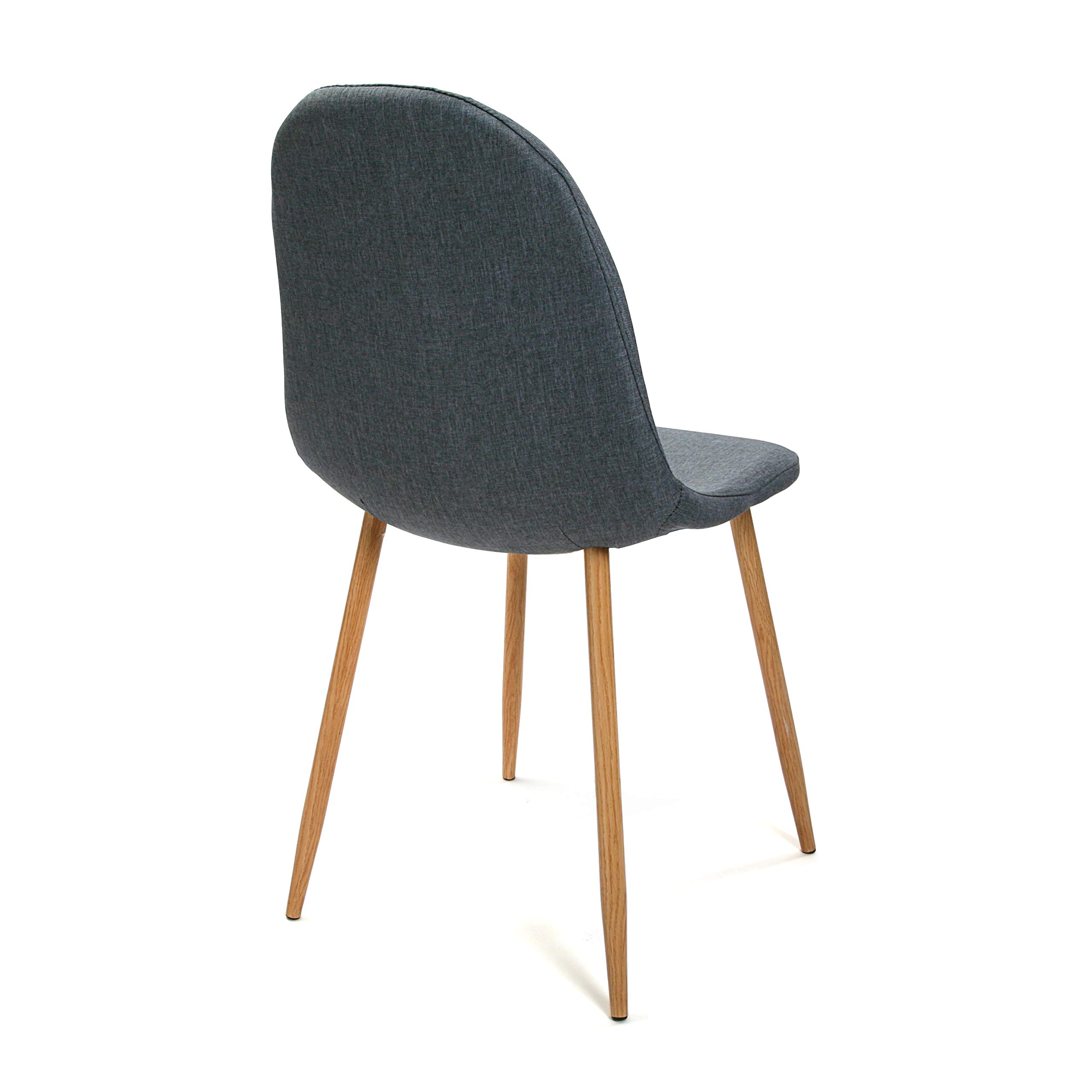 Versa 19840293 Chaise Simili Cuir Bleu 86,5 x 44 x 52 cm