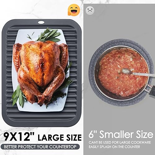 Vista 181 de Alfombrillas salvamanteles de silicona, soportes de silicona para ollas y sartenes calientes, tapetes resistentes al calor para mesas, encimeras