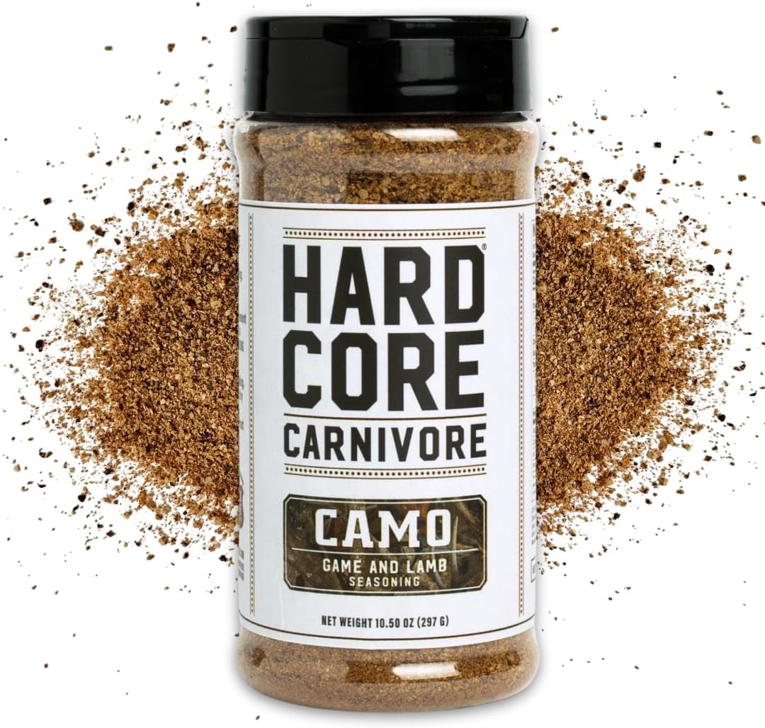 Hardcore Carnivore Camo: Game and Lamb Seasoning (Large Shaker)