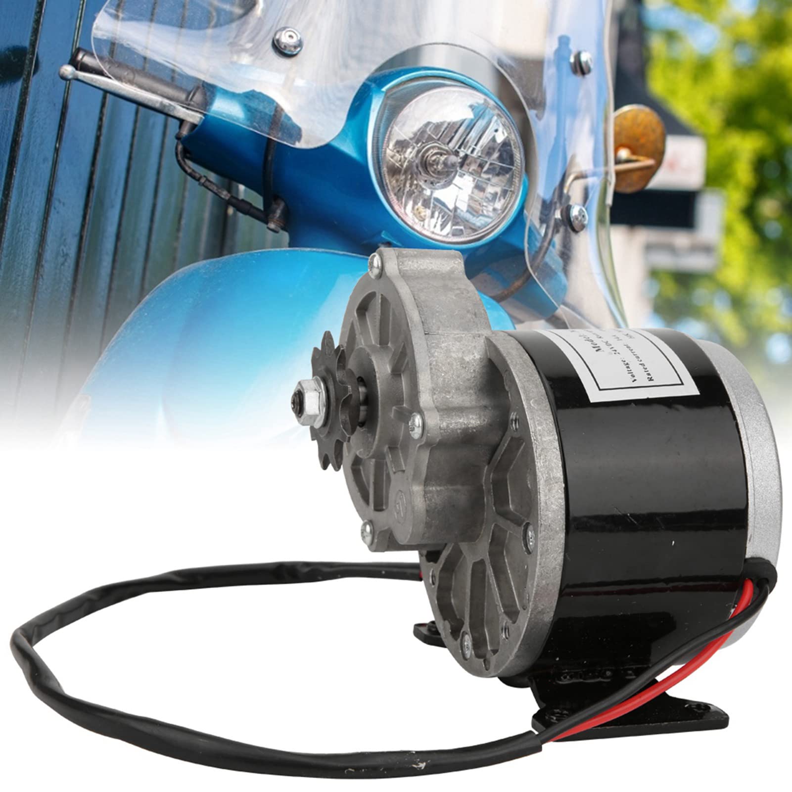 Keenso Motorreductor Cepillado 12V/24V 250W Corriente Continua para Vehículos Eléctricos
