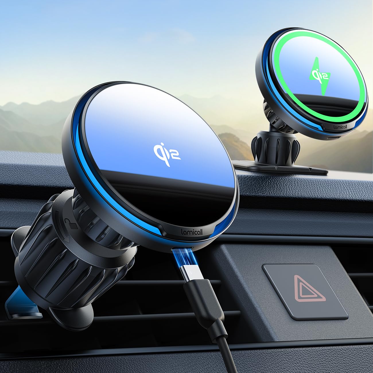 Lamicall 15W for QI2 Magsafe Car Mount Charger