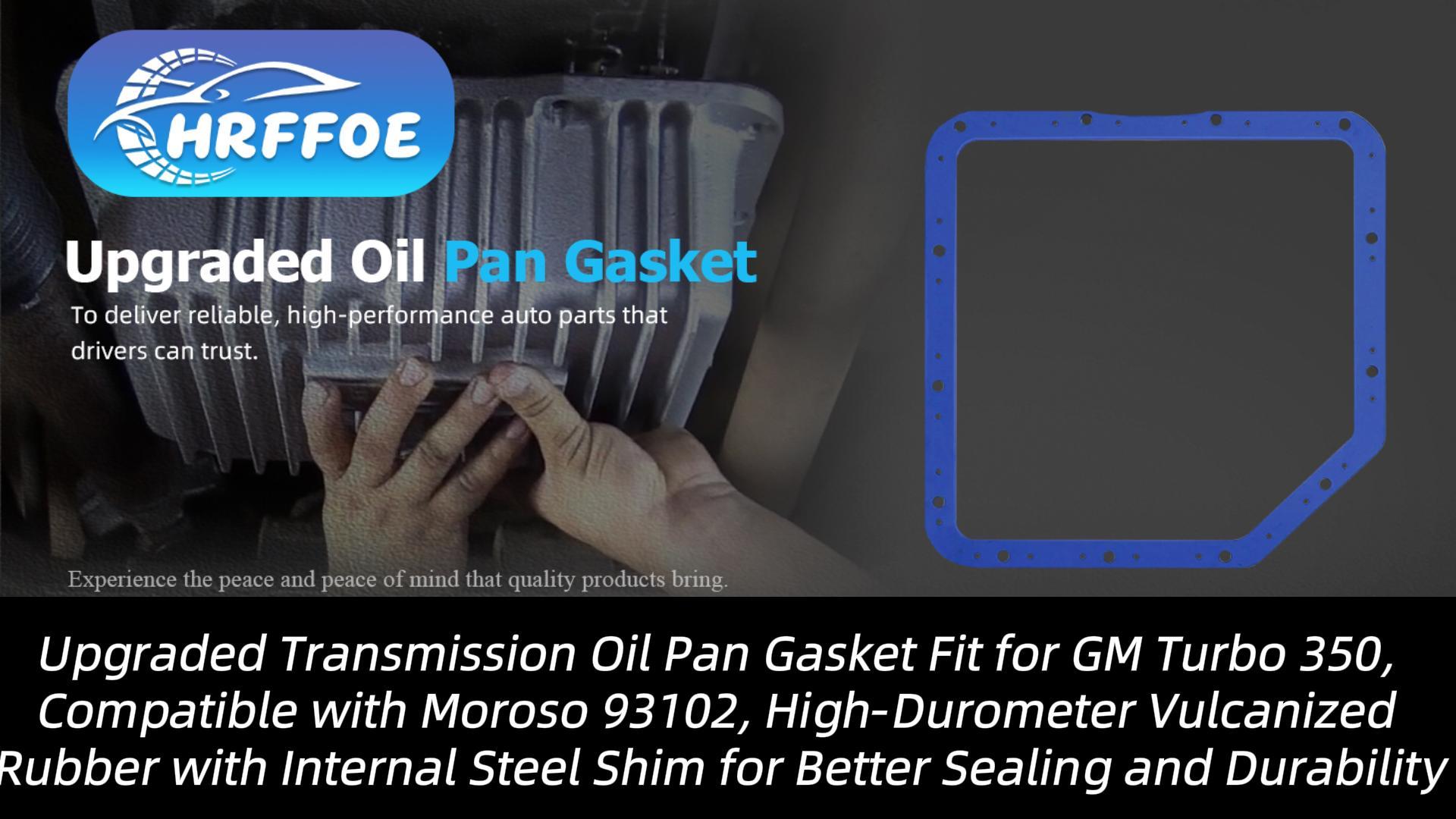 Image of Transmission Oil Pan Gasket Fit for GM Turbo 350 & Moroso 93102 | Perfect Compatibility, Internal Steel Shim, Premium Material, No Sealant Needed, Easy Installation