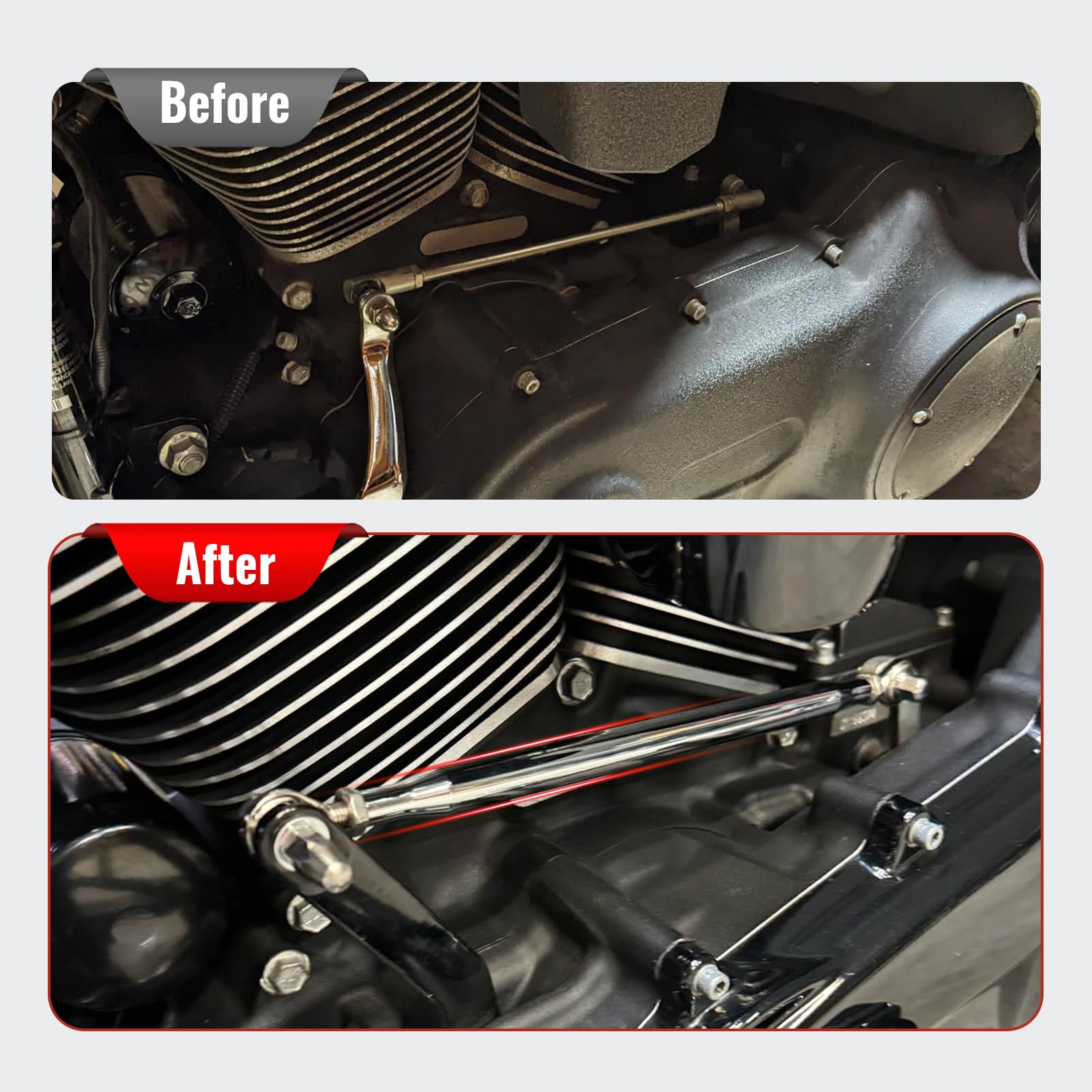 Bulloni Fissaggio Sedile Moto GZYF Per Harley Touring/Softail - Nero - Foto 3